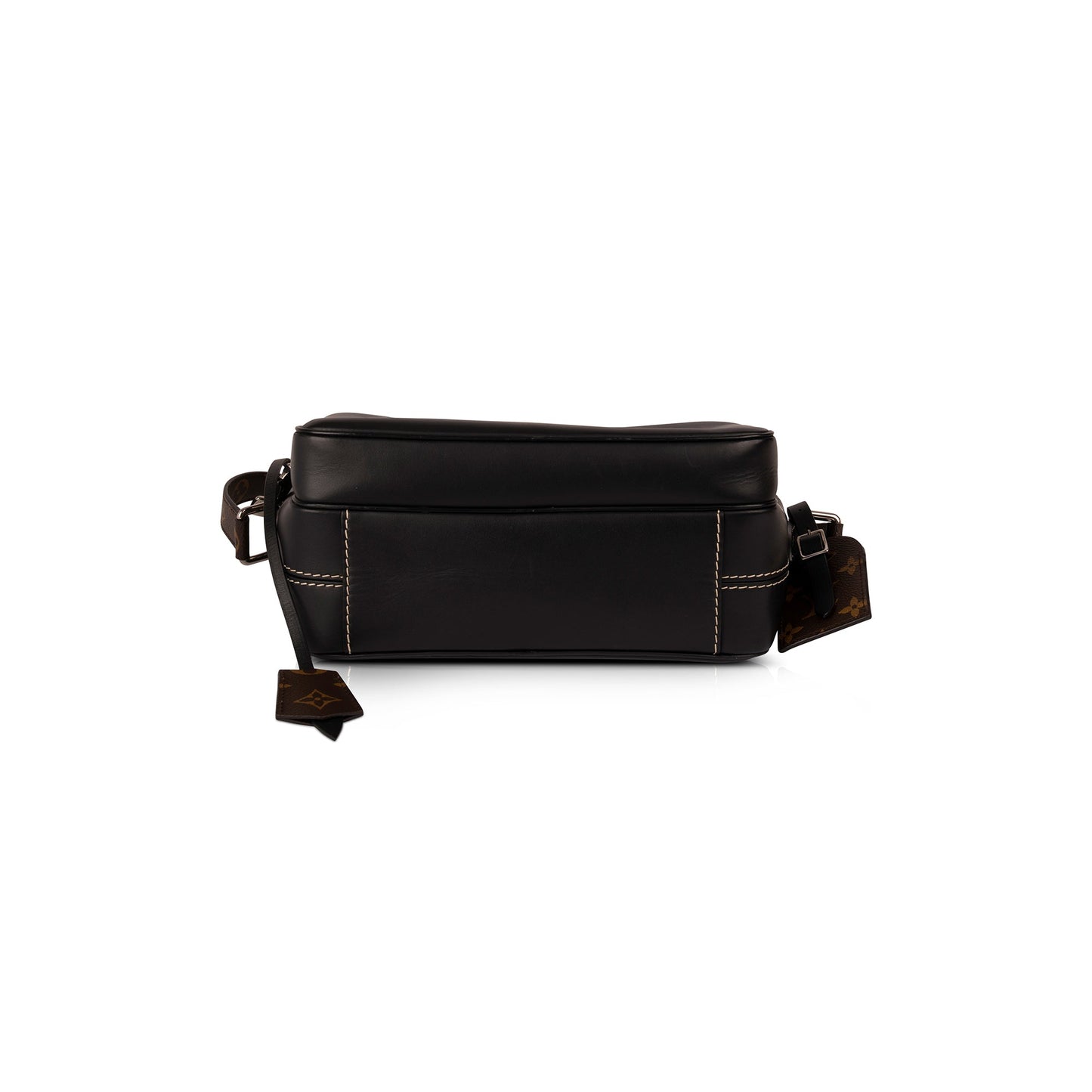 Louis Vuitton Black Leather & Monogram Canvas Nil Bag