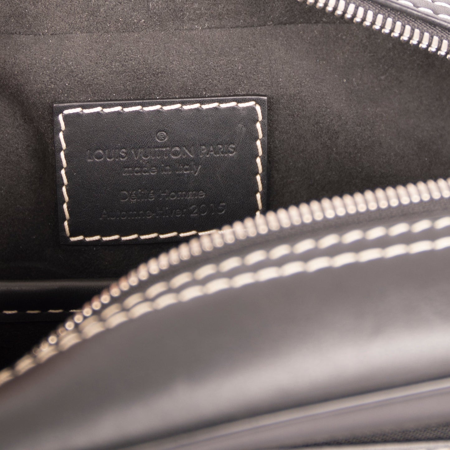 Louis Vuitton Black Leather & Monogram Canvas Nil Bag