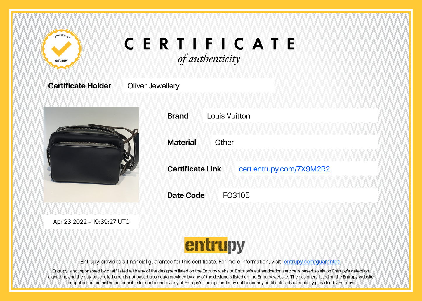 Louis Vuitton Black Leather & Monogram Canvas Nil Bag