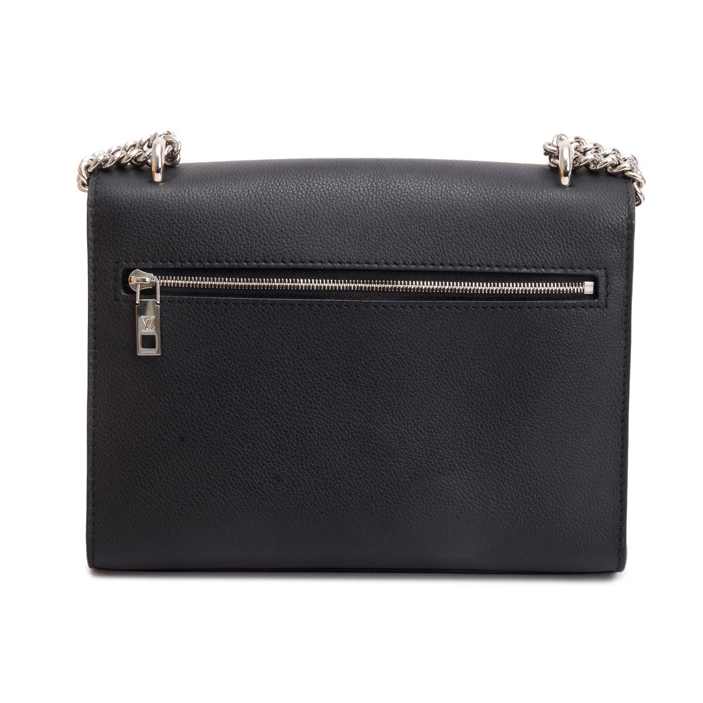 Louis Vuitton Black Leather MyLockMe Chain Bag