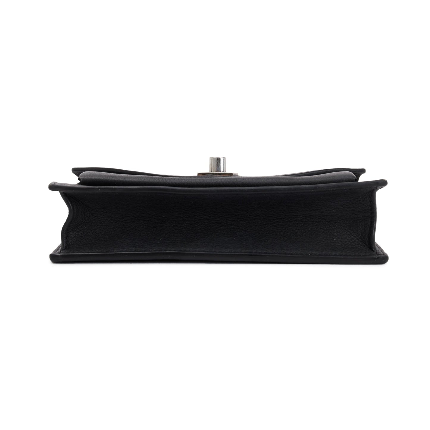 Louis Vuitton Black Leather Mylockme Chain Pochette