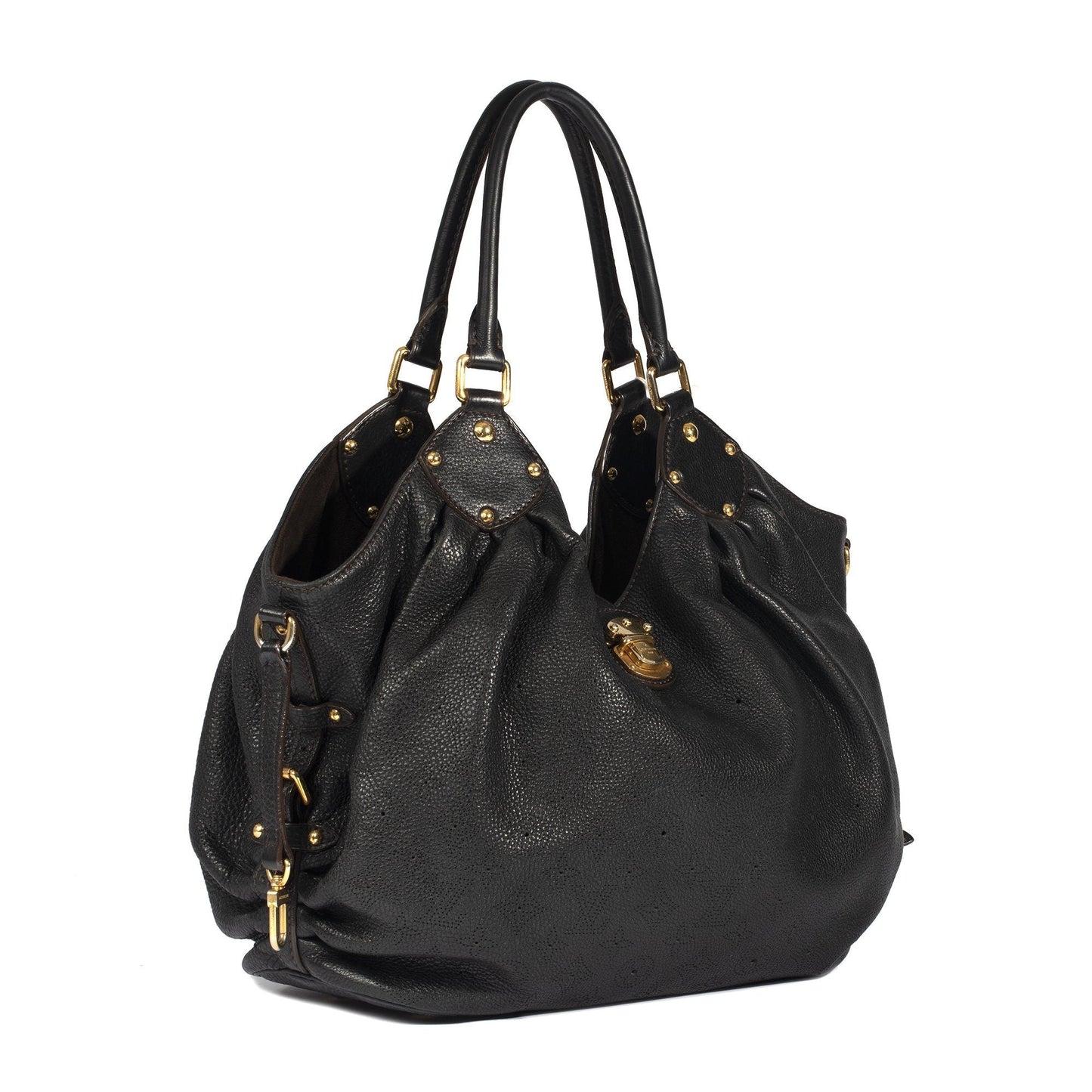 Louis Vuitton Black Mahina L Hobo