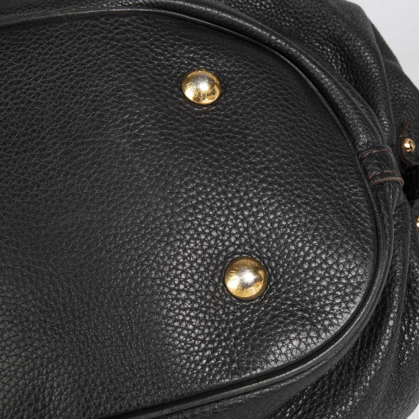 Louis Vuitton Black Mahina L Hobo