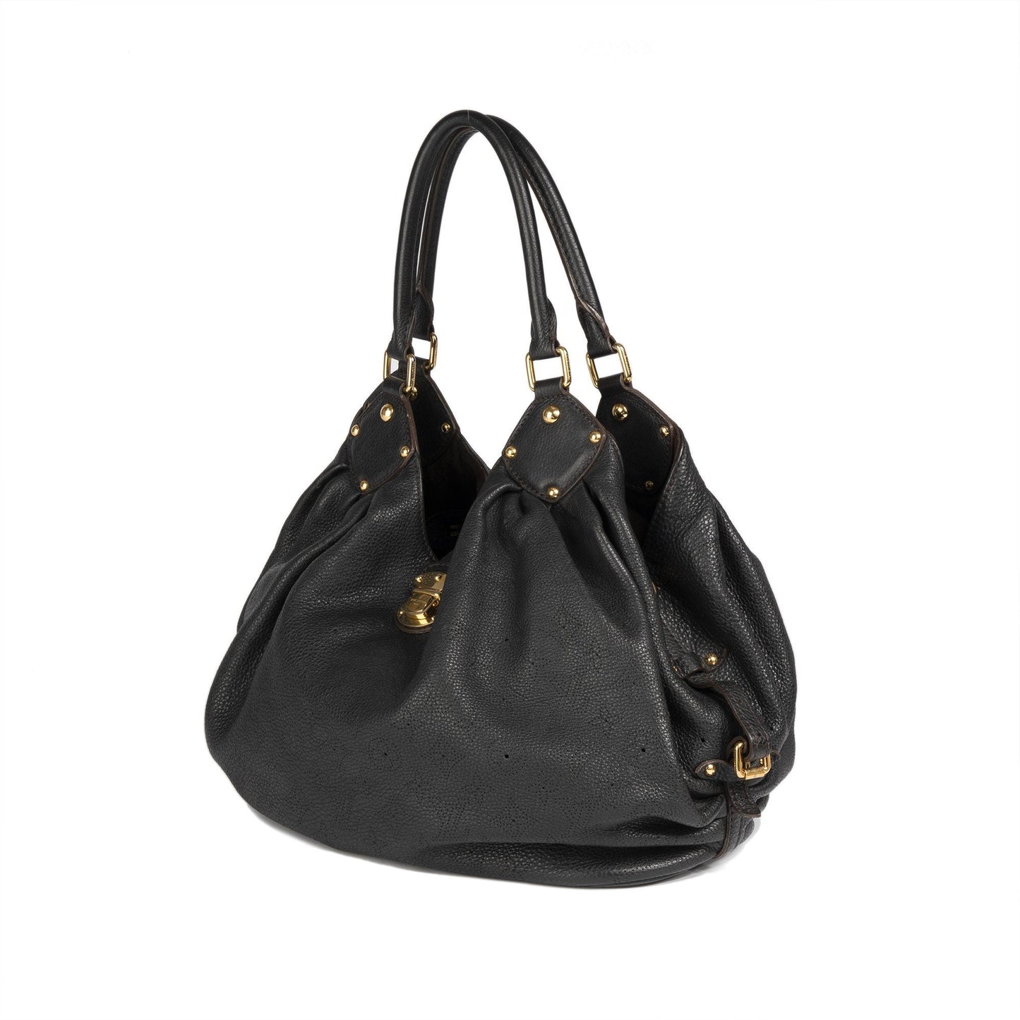 Louis Vuitton Black Mahina L Hobo