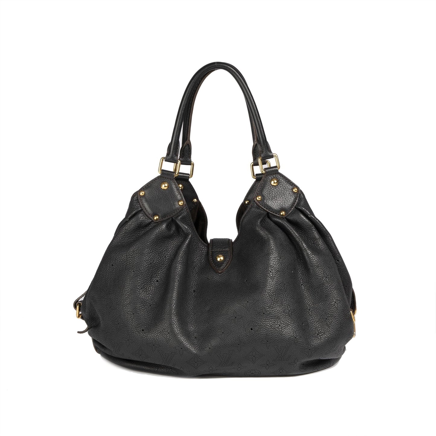 Louis Vuitton Black Mahina L Hobo
