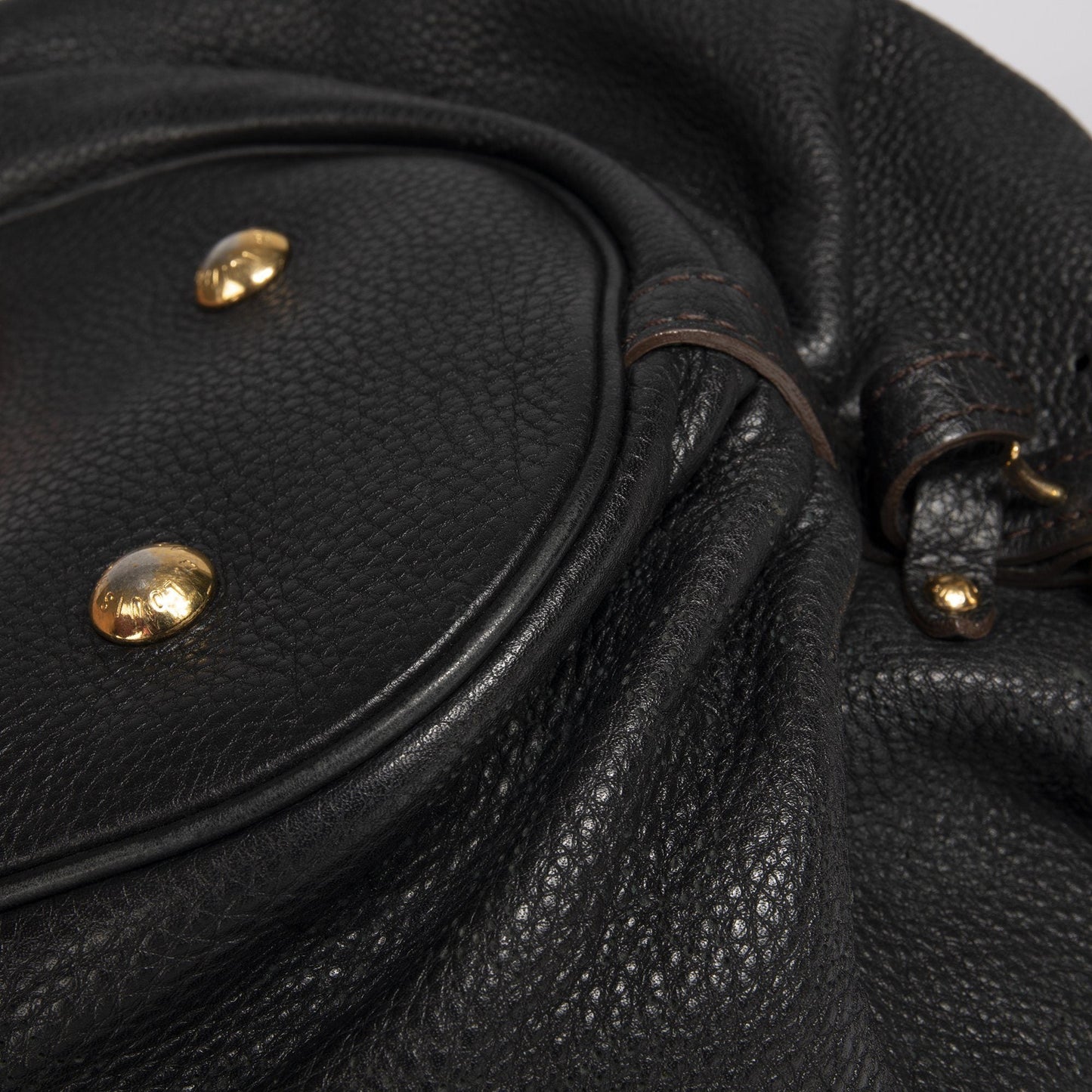 Louis Vuitton Black Mahina L Hobo