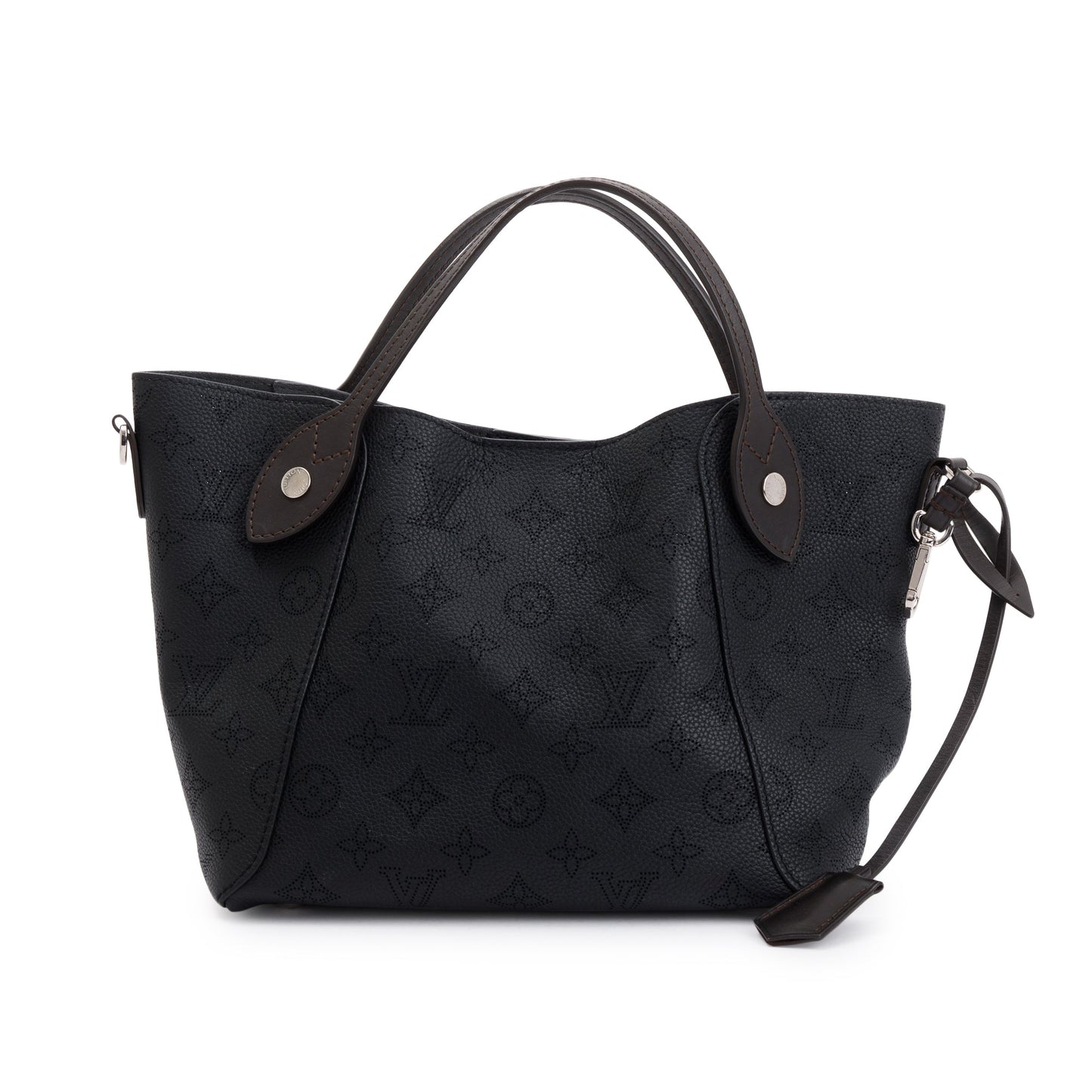 Louis Vuitton Black Mahina Leather Hina Pm Tote