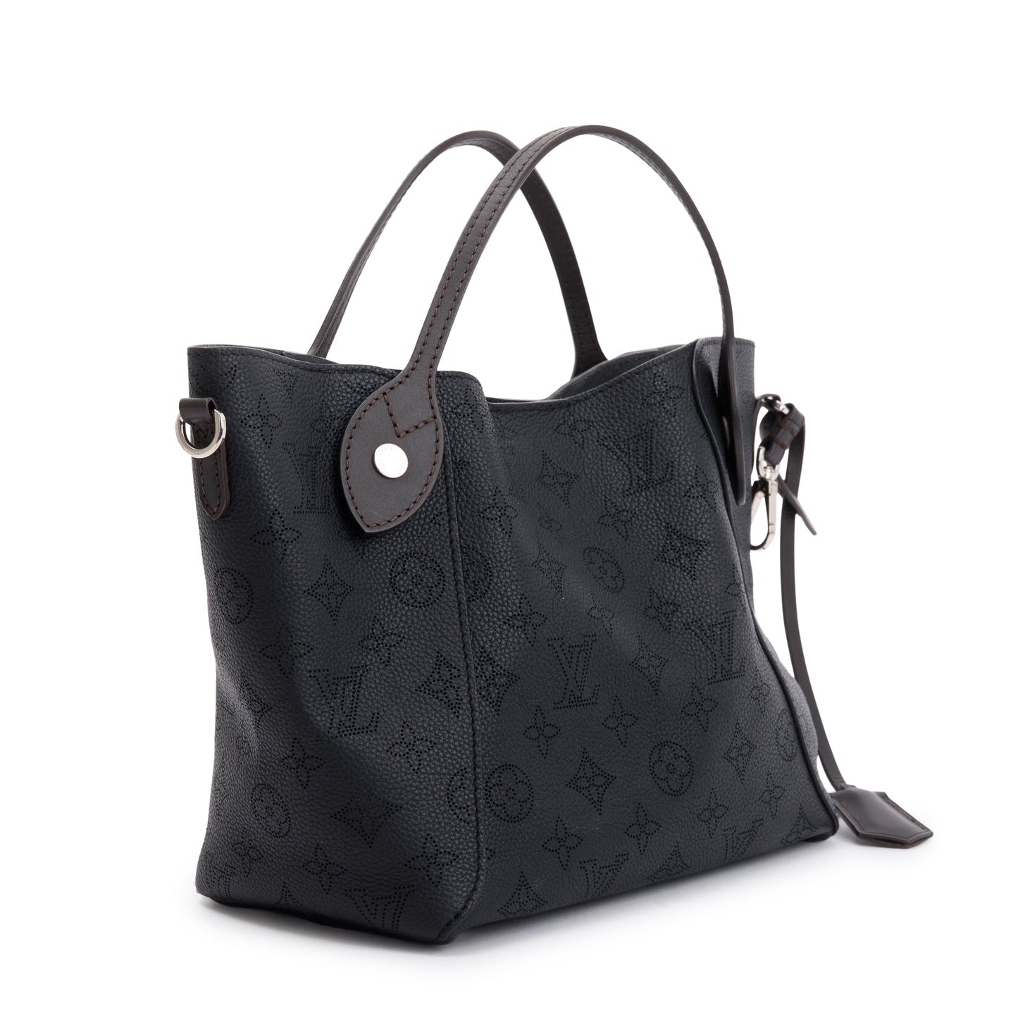 Louis Vuitton Black Mahina Leather Hina Pm Tote