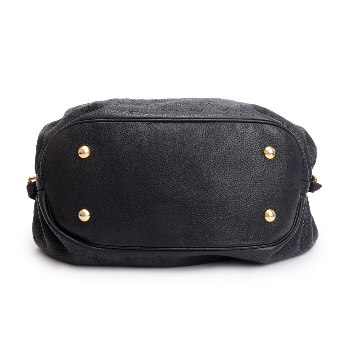 Louis Vuitton Black Mahina Leather L Hobo
