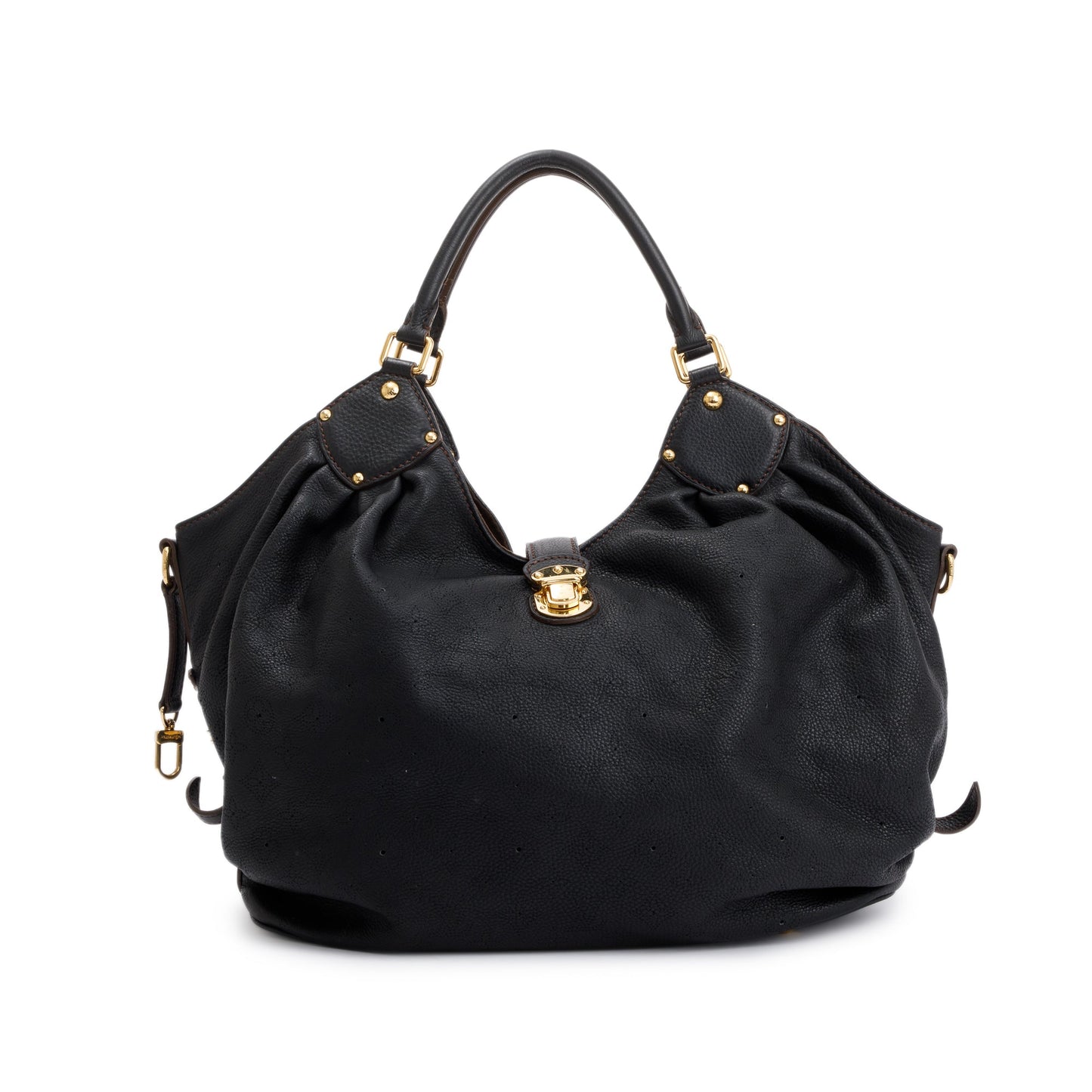 Louis Vuitton Black Mahina Leather XL Hobo