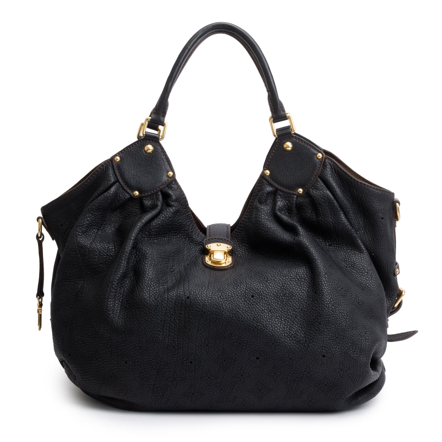 Louis Vuitton Black Mahina Leather XL Hobo