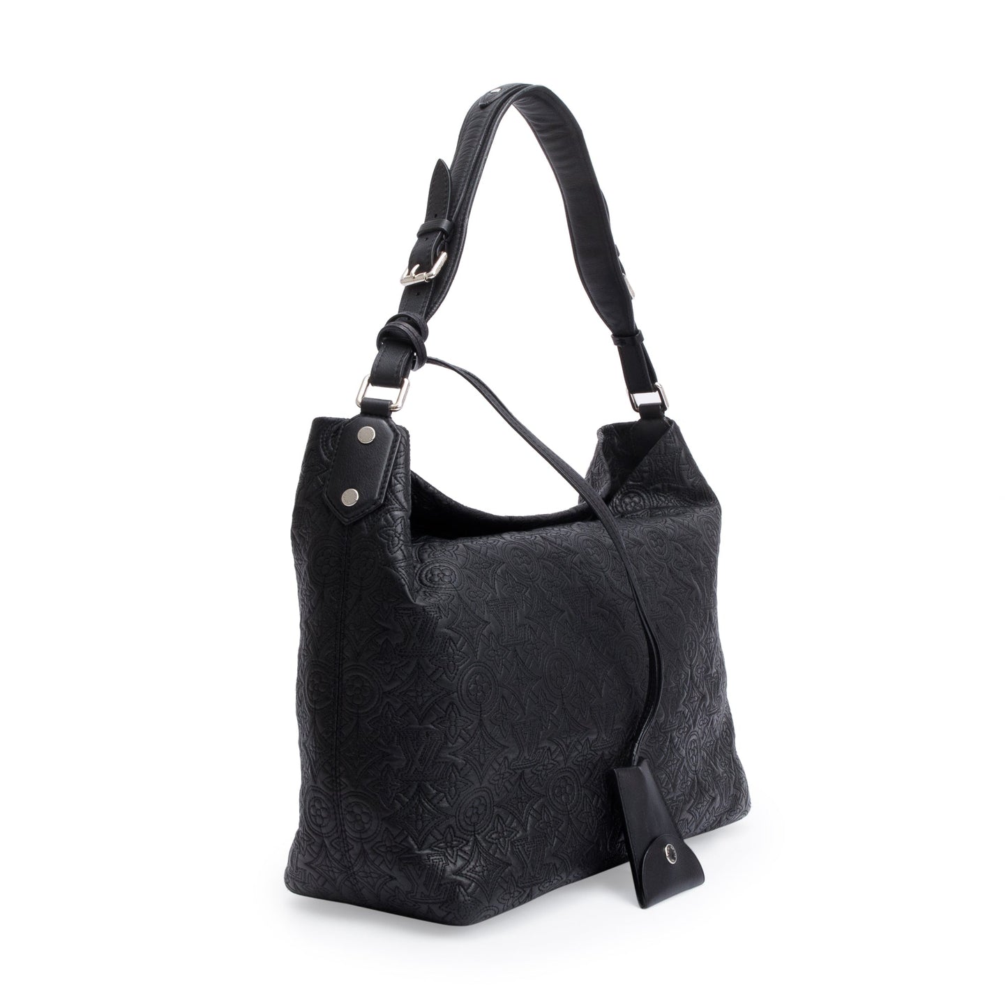 Louis Vuitton Black Monogram Antheia Leather Hobo PM