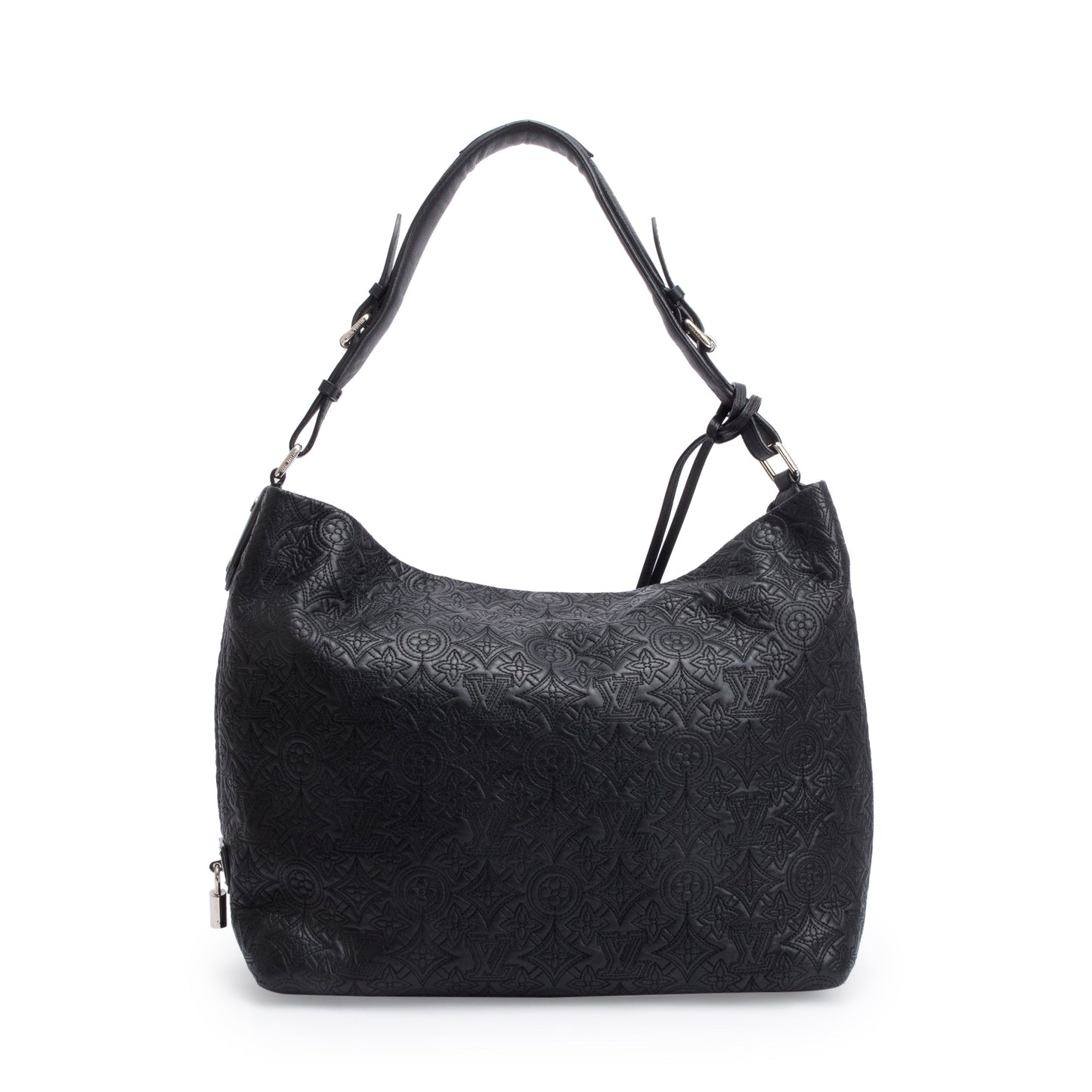 Louis Vuitton Black Monogram Antheia Leather Hobo PM