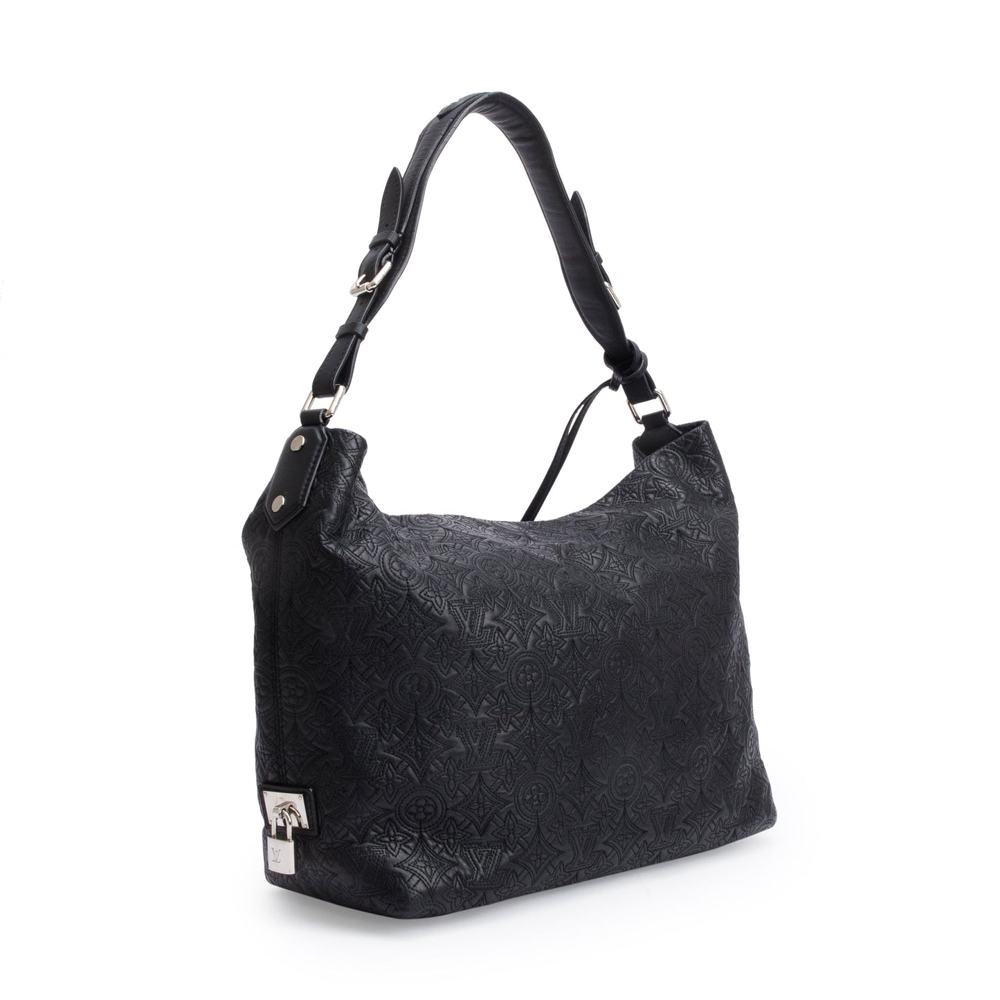 Louis Vuitton Black Monogram Antheia Leather Hobo PM