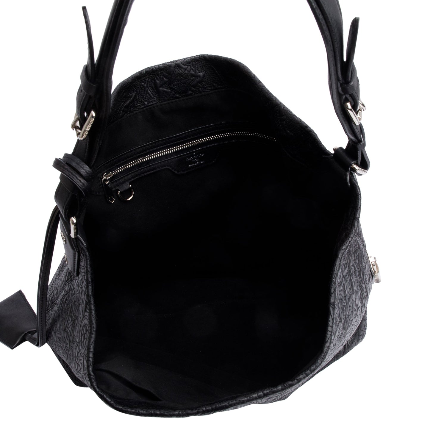 Louis Vuitton Black Monogram Antheia Leather Hobo PM