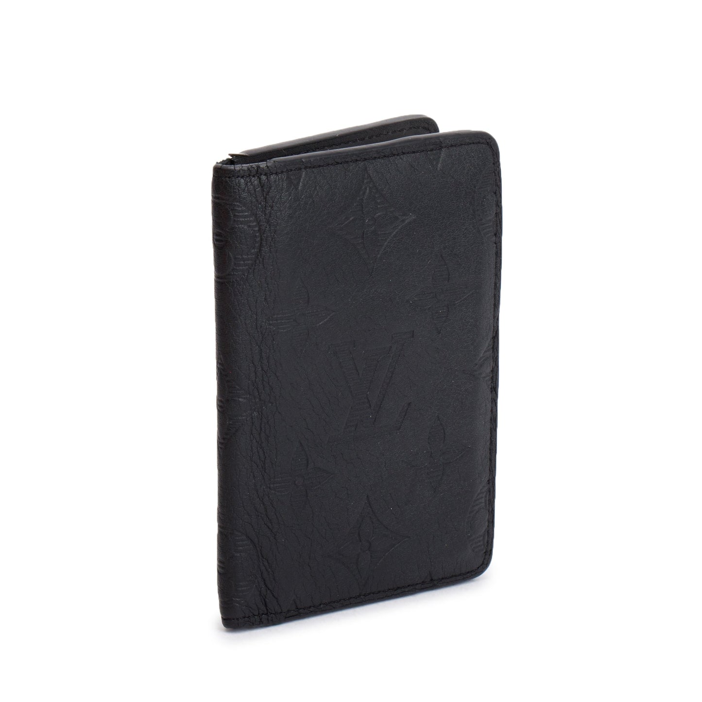 Louis Vuitton Black Monogram Cafskin Shadow Pocket Organizer