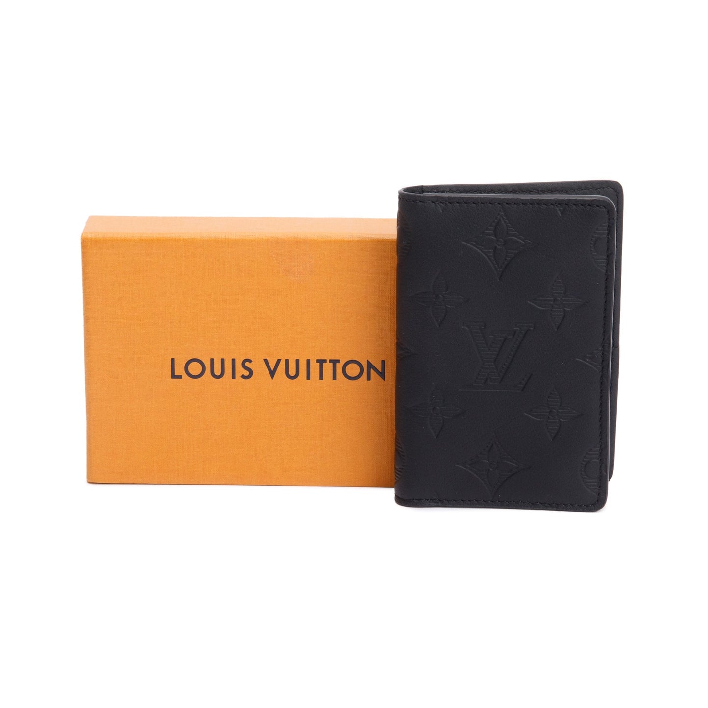 Louis Vuitton Black Monogram Calfskin Shadow Pocket Organizer