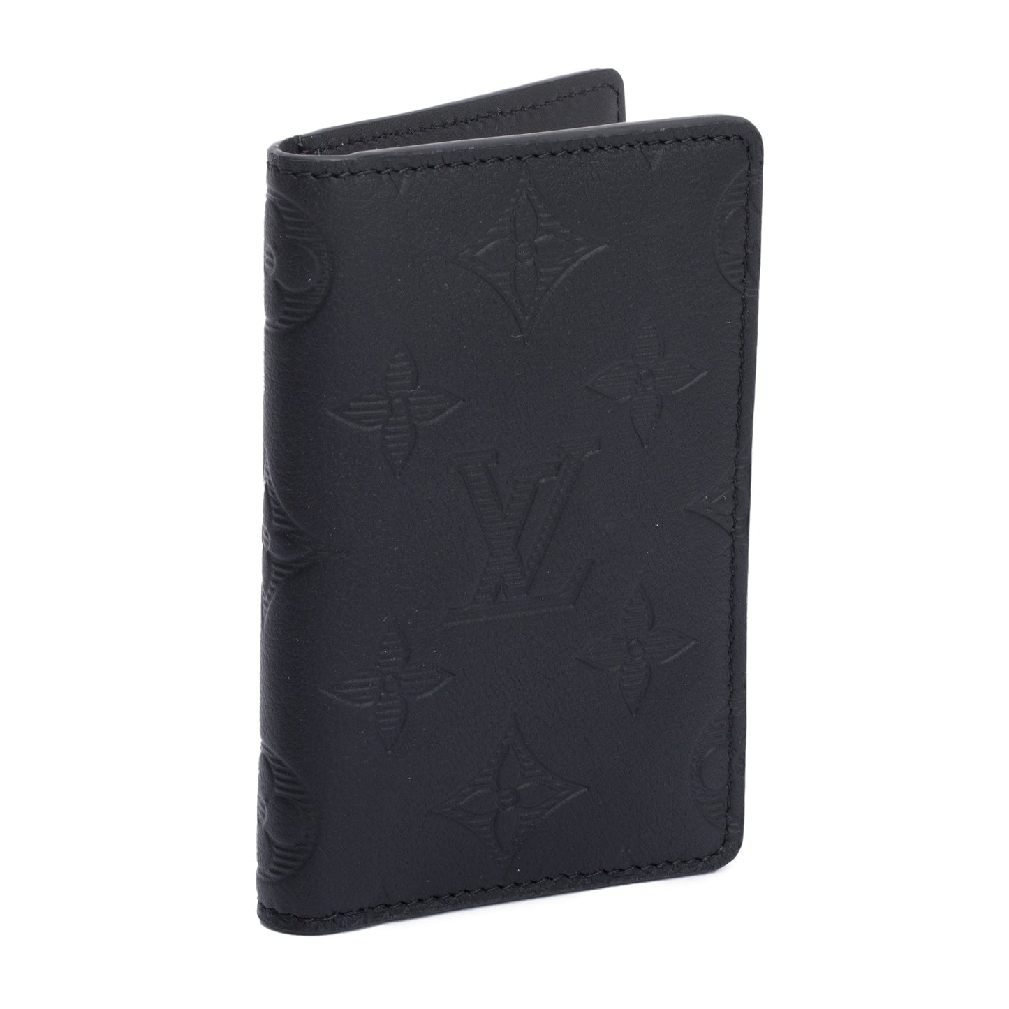 Louis Vuitton Black Monogram Calfskin Shadow Pocket Organizer