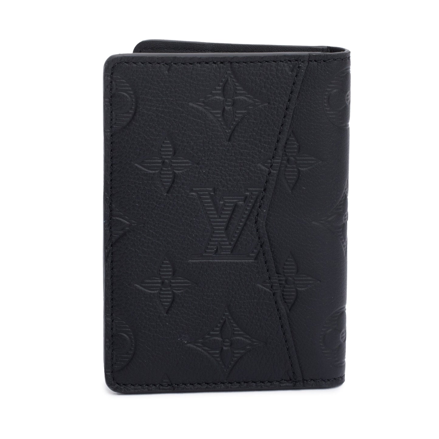 Louis Vuitton Black Monogram Calfskin Shadow Pocket Organizer