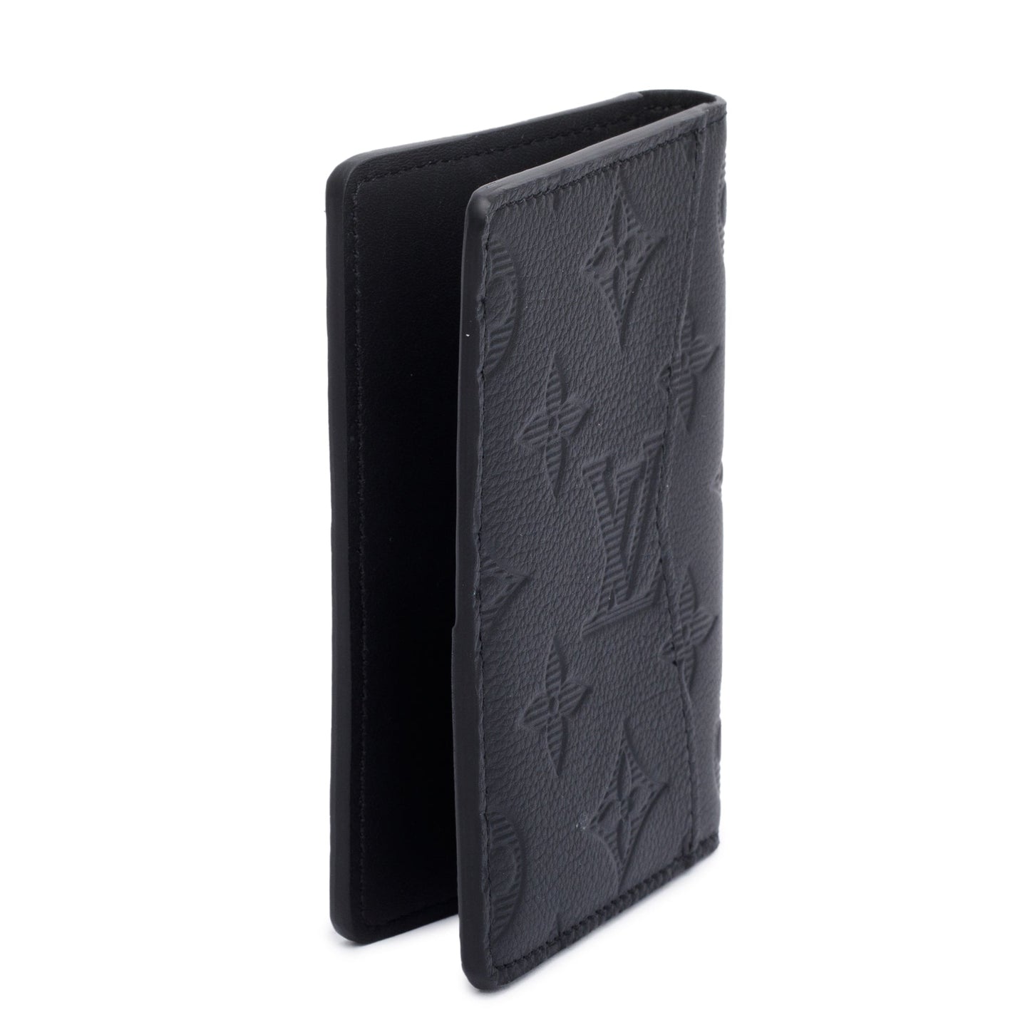 Louis Vuitton Black Monogram Calfskin Shadow Pocket Organizer