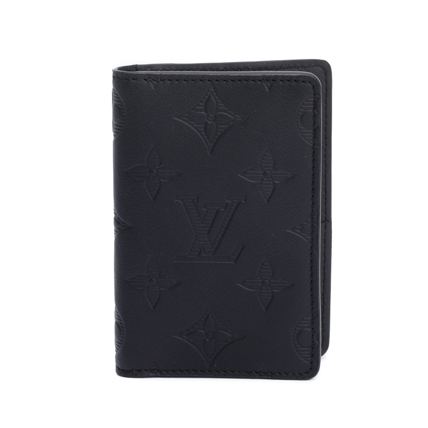 Louis Vuitton Black Monogram Calfskin Shadow Pocket Organizer