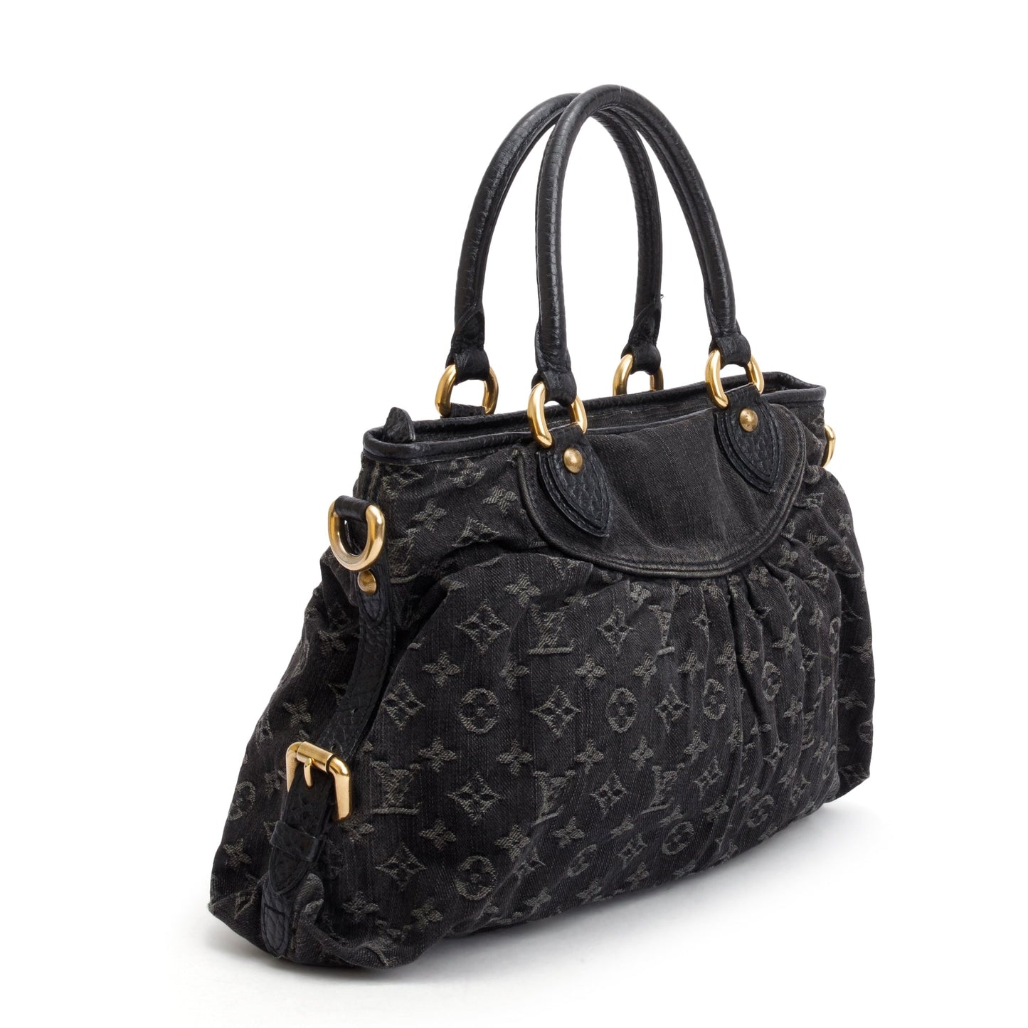 Louis Vuitton Black Monogram Denim Neo Cabby