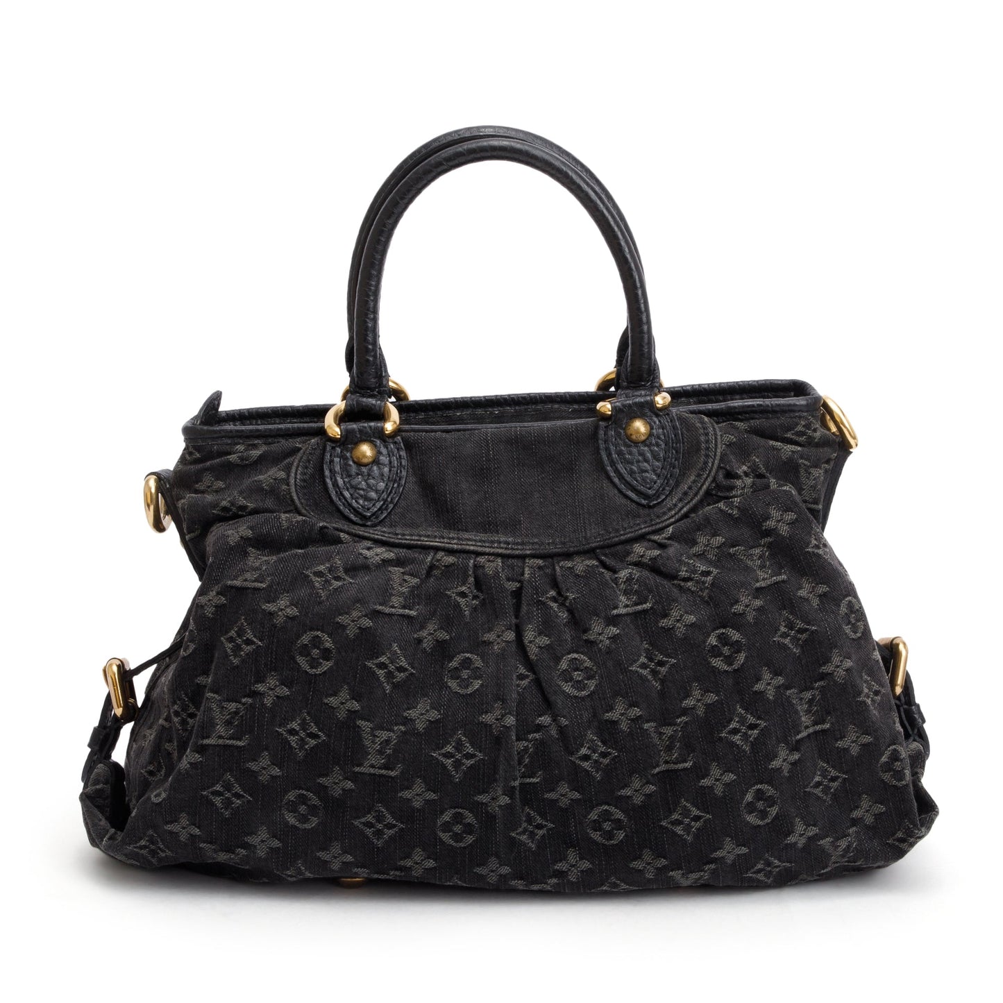 Louis Vuitton Black Monogram Denim Neo Cabby