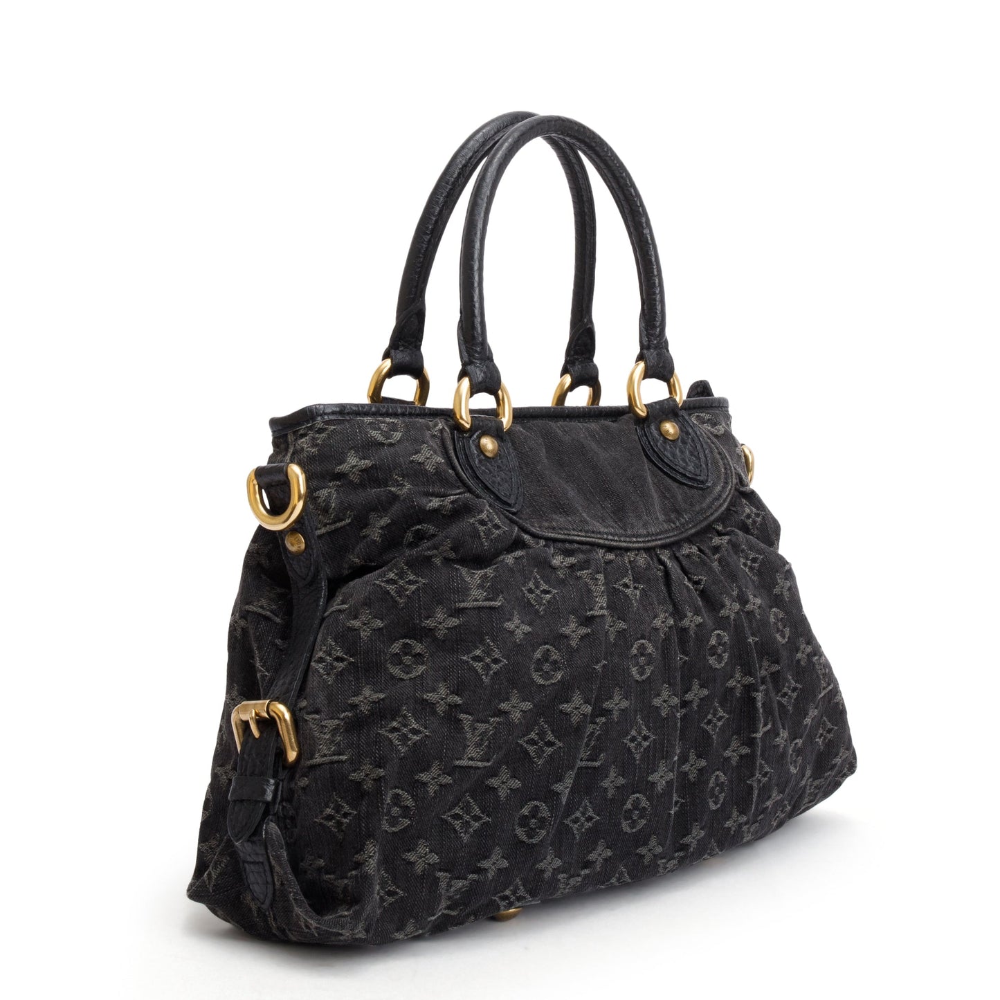 Louis Vuitton Black Monogram Denim Neo Cabby