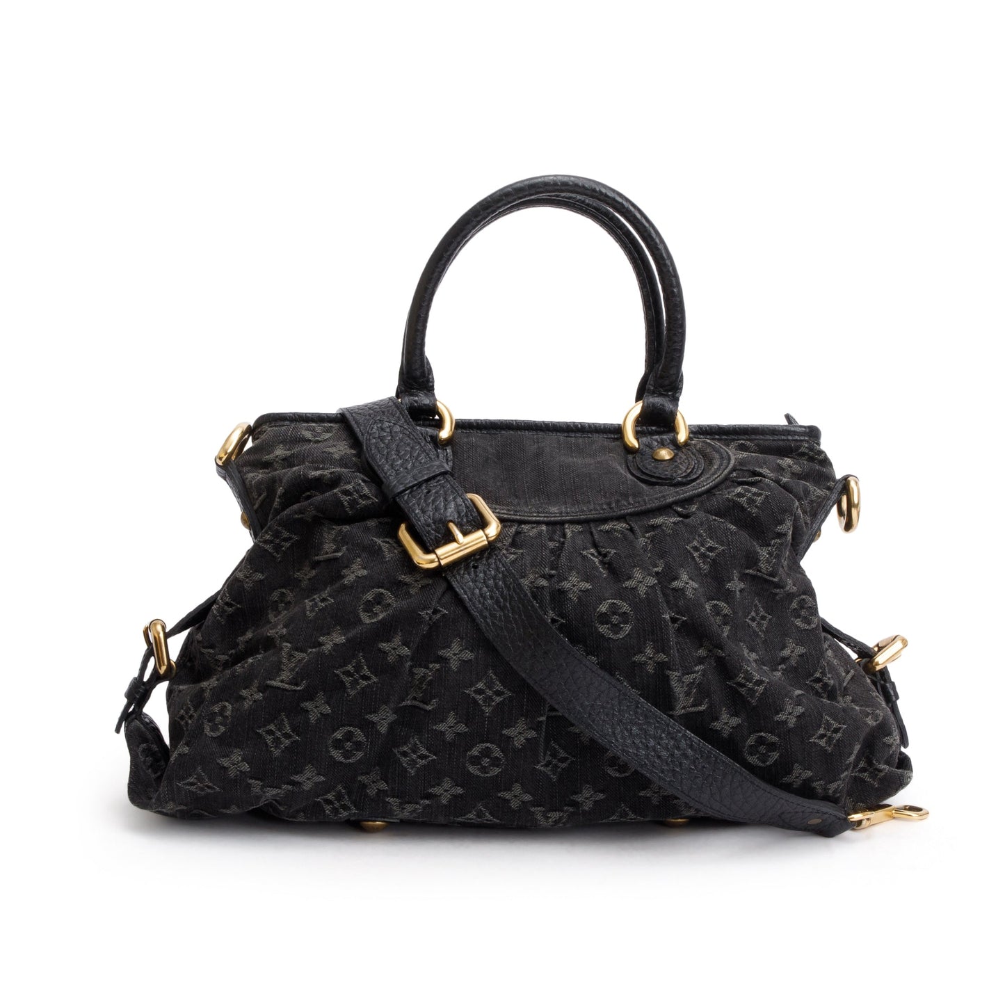 Louis Vuitton Black Monogram Denim Neo Cabby