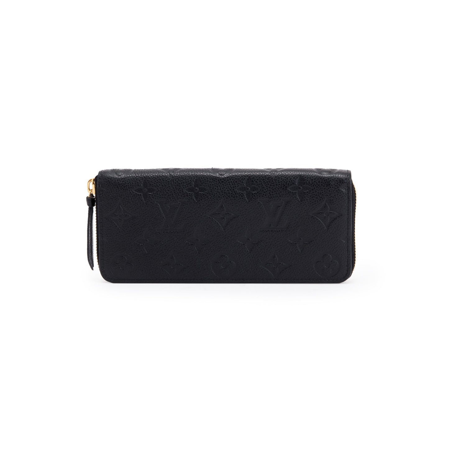 Louis Vuitton Black Monogram Empreinte Clemence Wallet