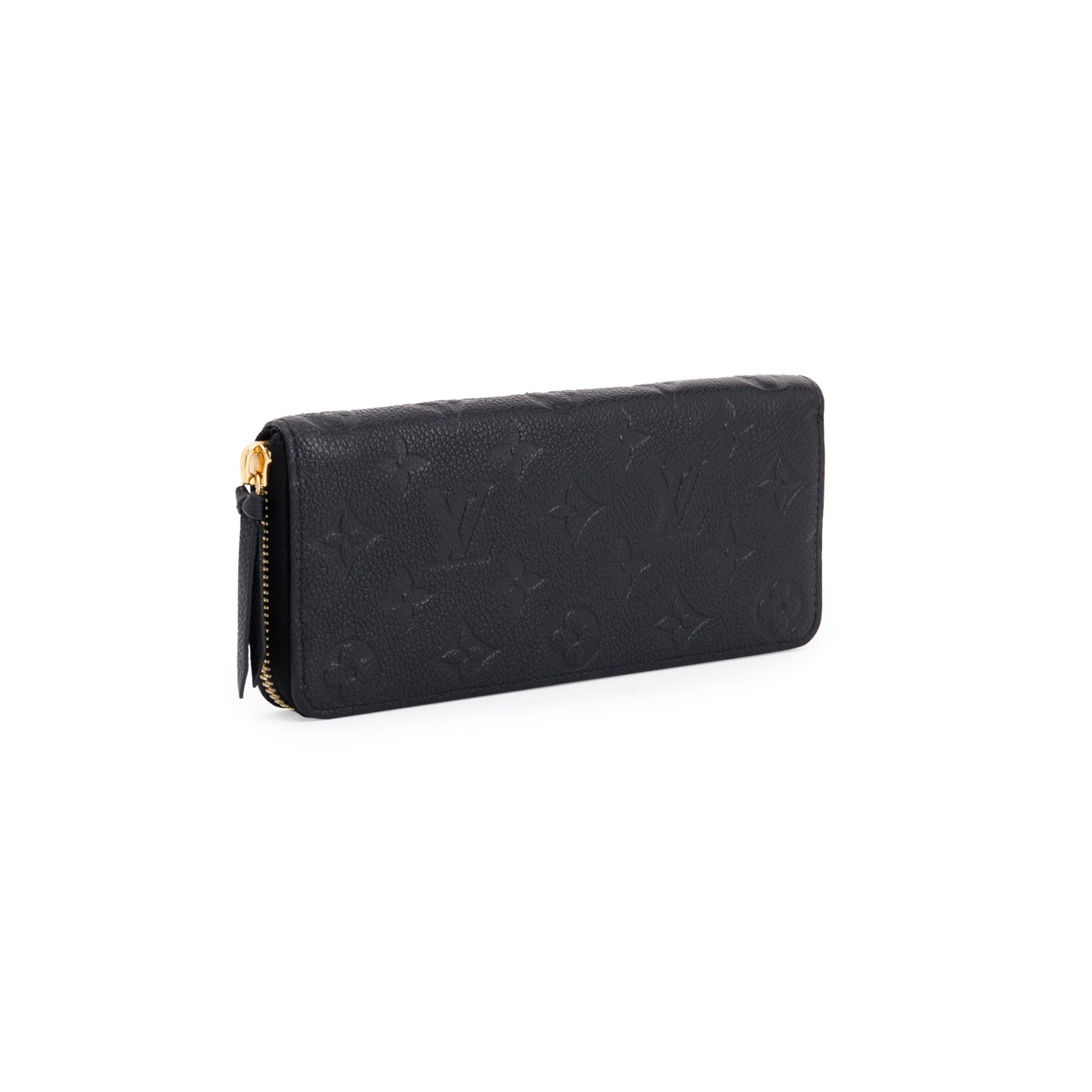 Louis Vuitton Black Monogram Empreinte Clemence Wallet
