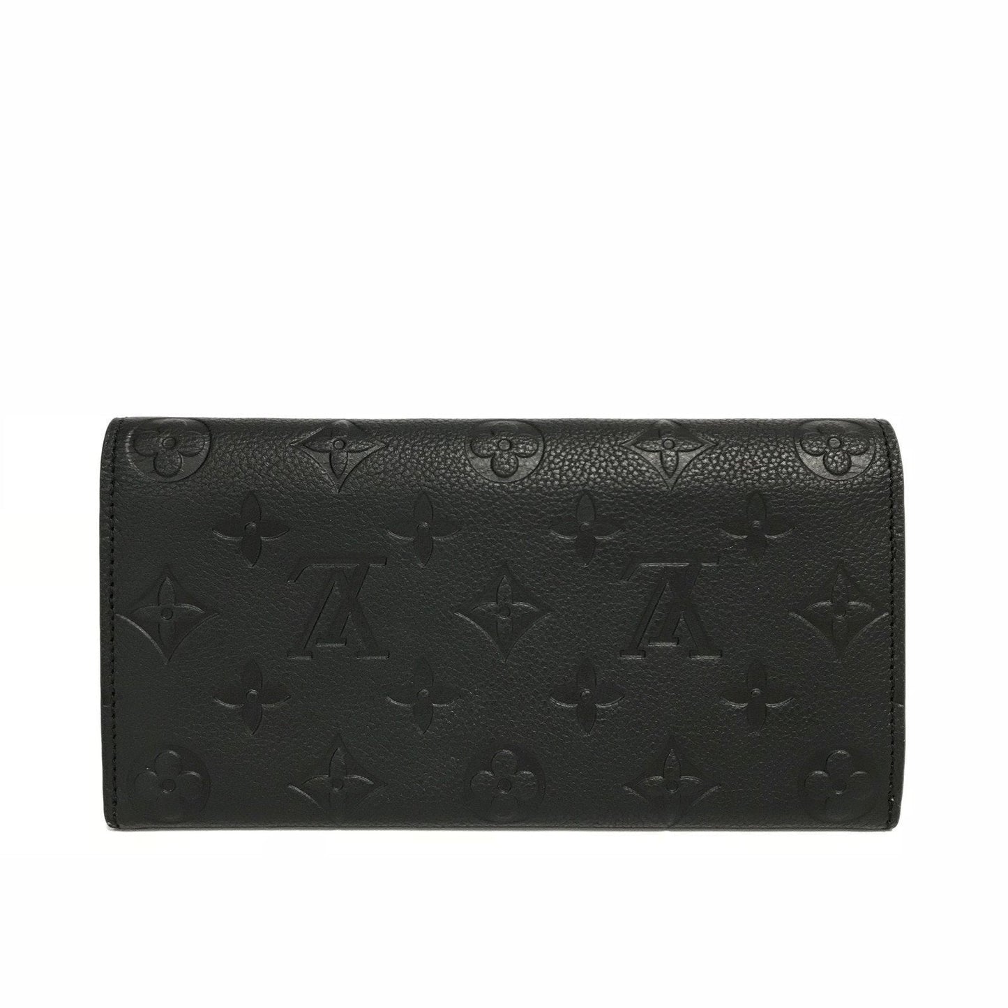 Louis Vuitton Black Monogram Empreinte Emilie Wallet