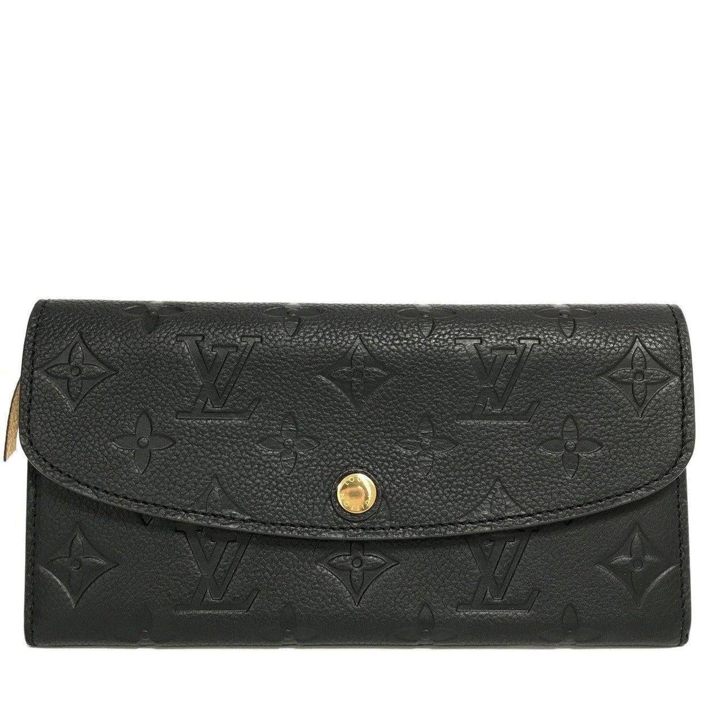 Louis Vuitton Black Monogram Empreinte Emilie Wallet