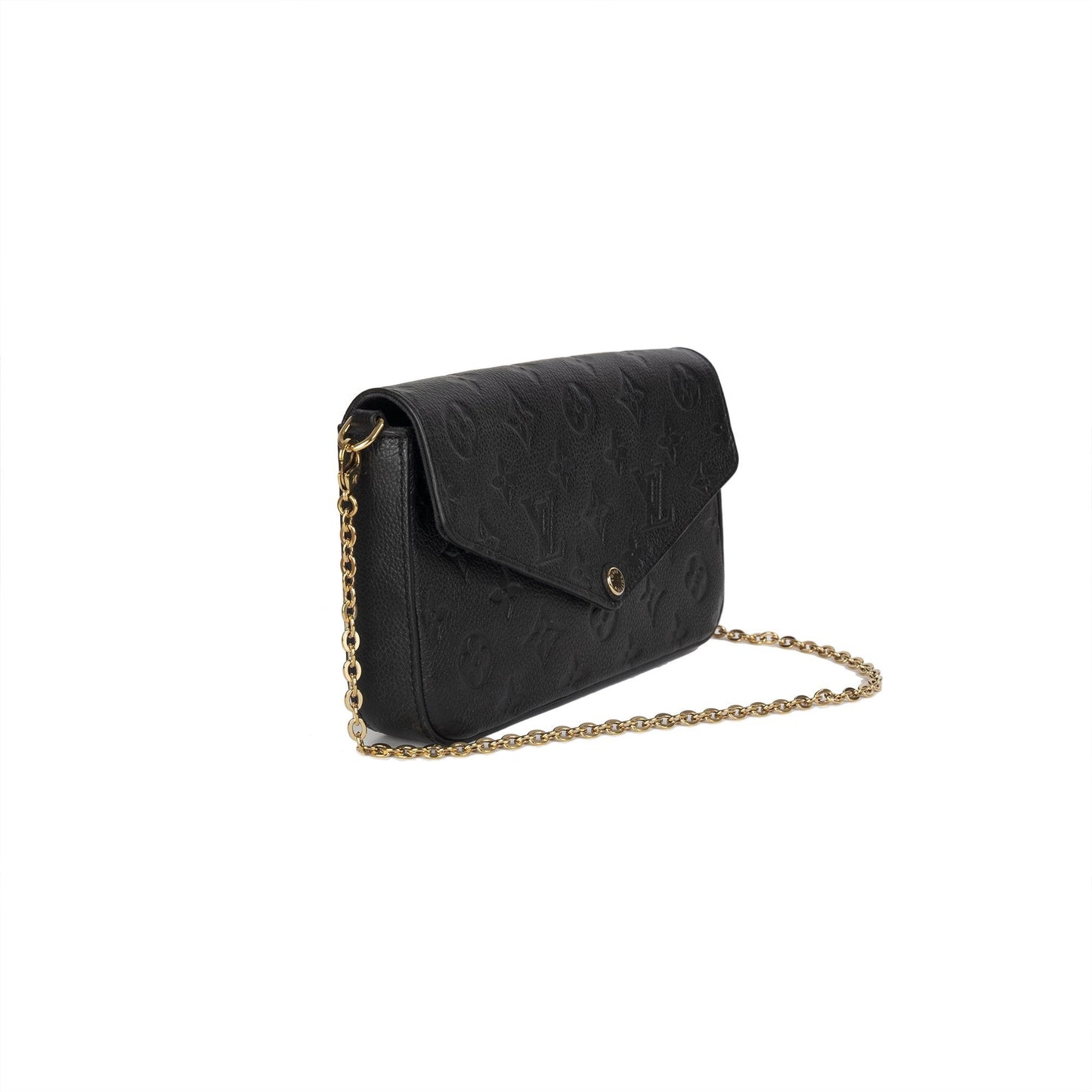 Louis Vuitton Black Monogram Empreinte Felicie Pochette Bag