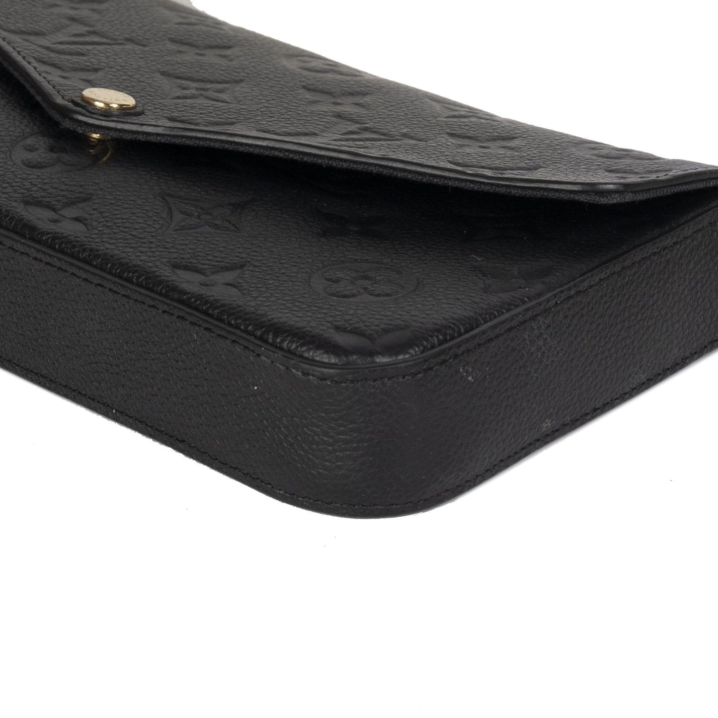 Louis Vuitton Black Monogram Empreinte Felicie Pochette Bag