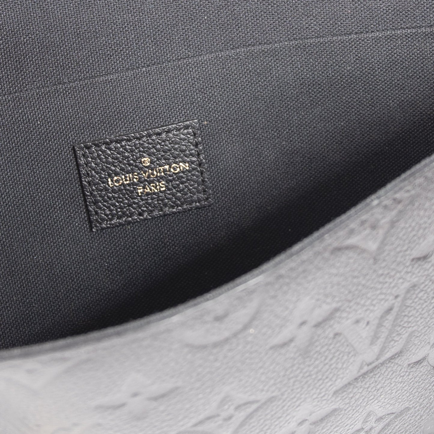 Louis Vuitton Black Monogram Empreinte Felicie Pochette Bag