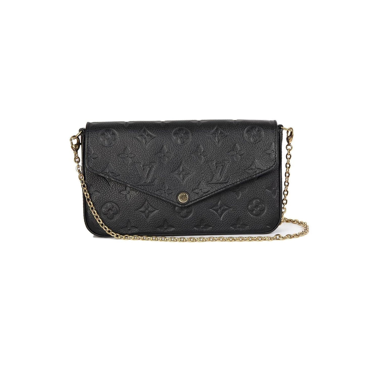 Louis Vuitton Black Monogram Empreinte Felicie Pochette Bag
