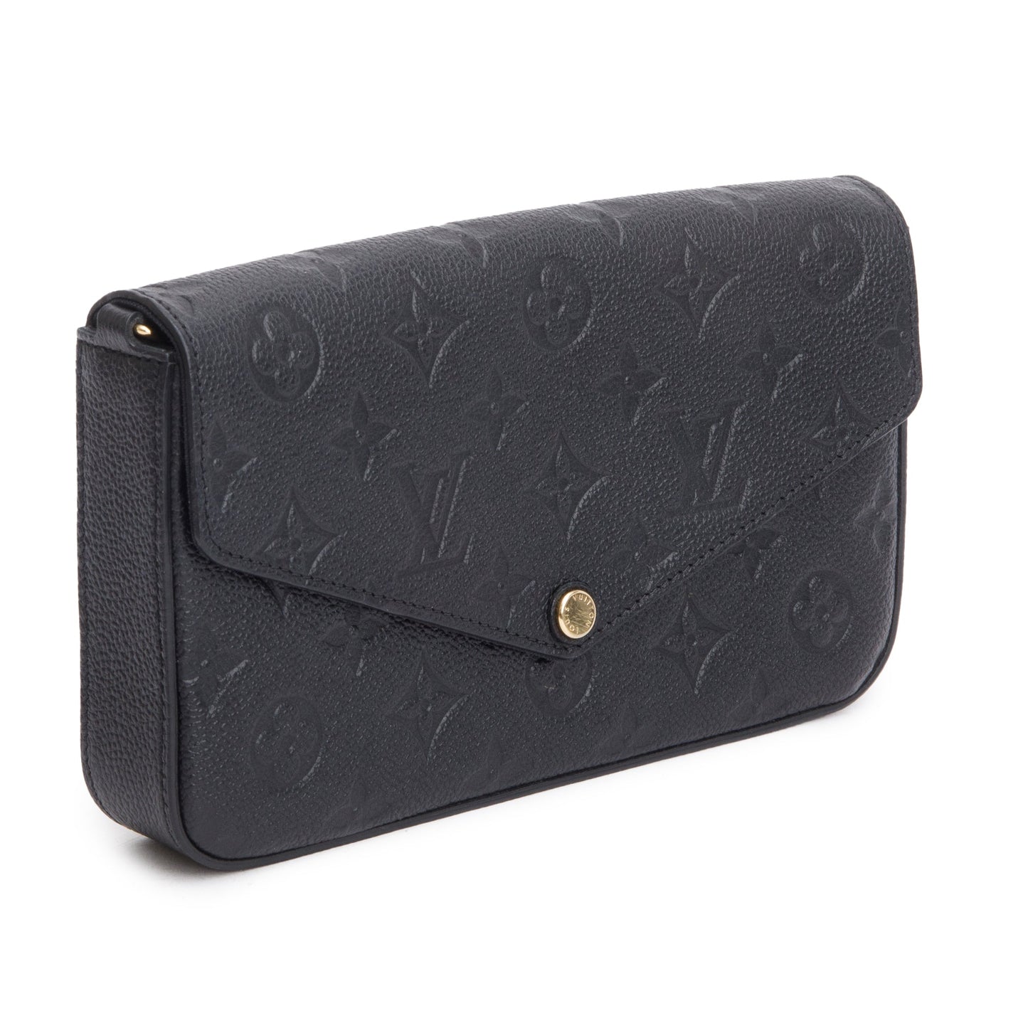 Louis Vuitton Black Monogram Empreinte Leather Felicie Pochette