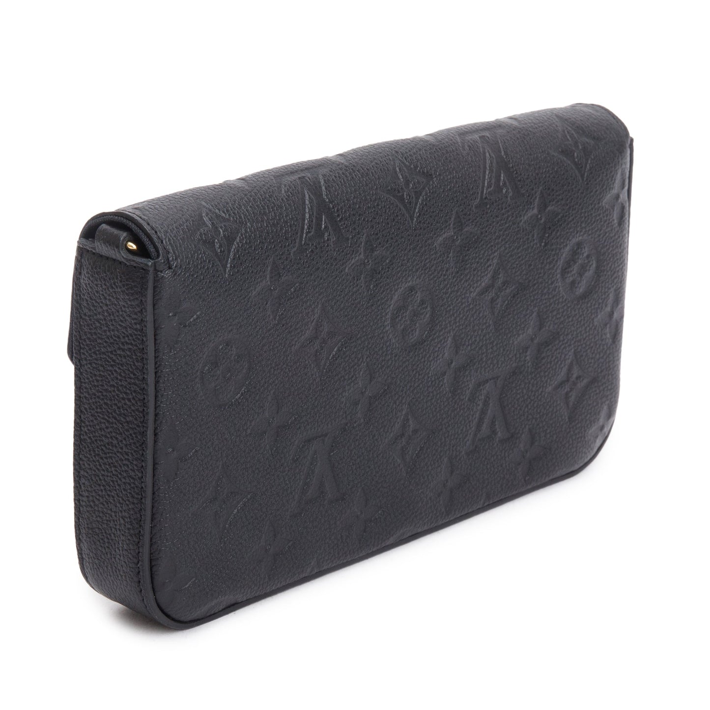 Louis Vuitton Black Monogram Empreinte Leather Felicie Pochette