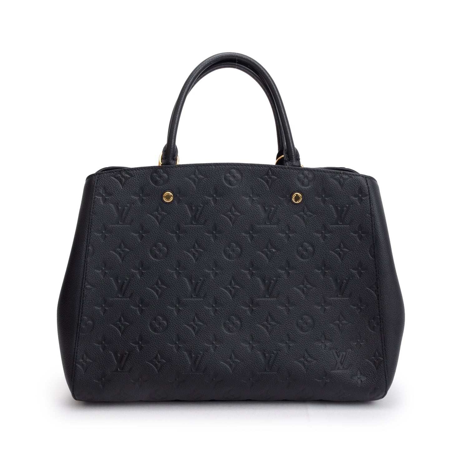 Louis Vuitton Black Monogram Empreinte Leather Montaigne GM