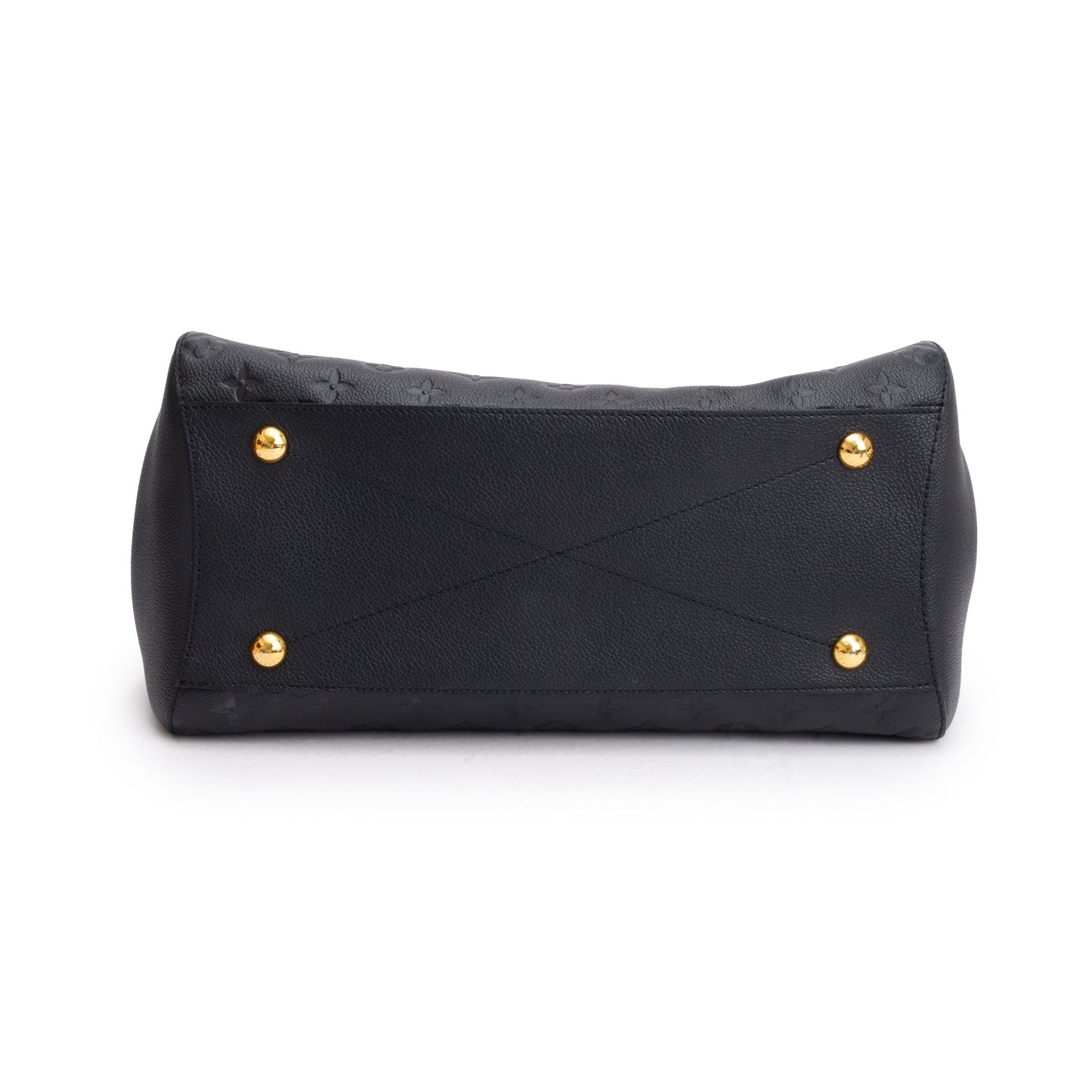 Louis Vuitton Black Monogram Empreinte Leather Montaigne GM