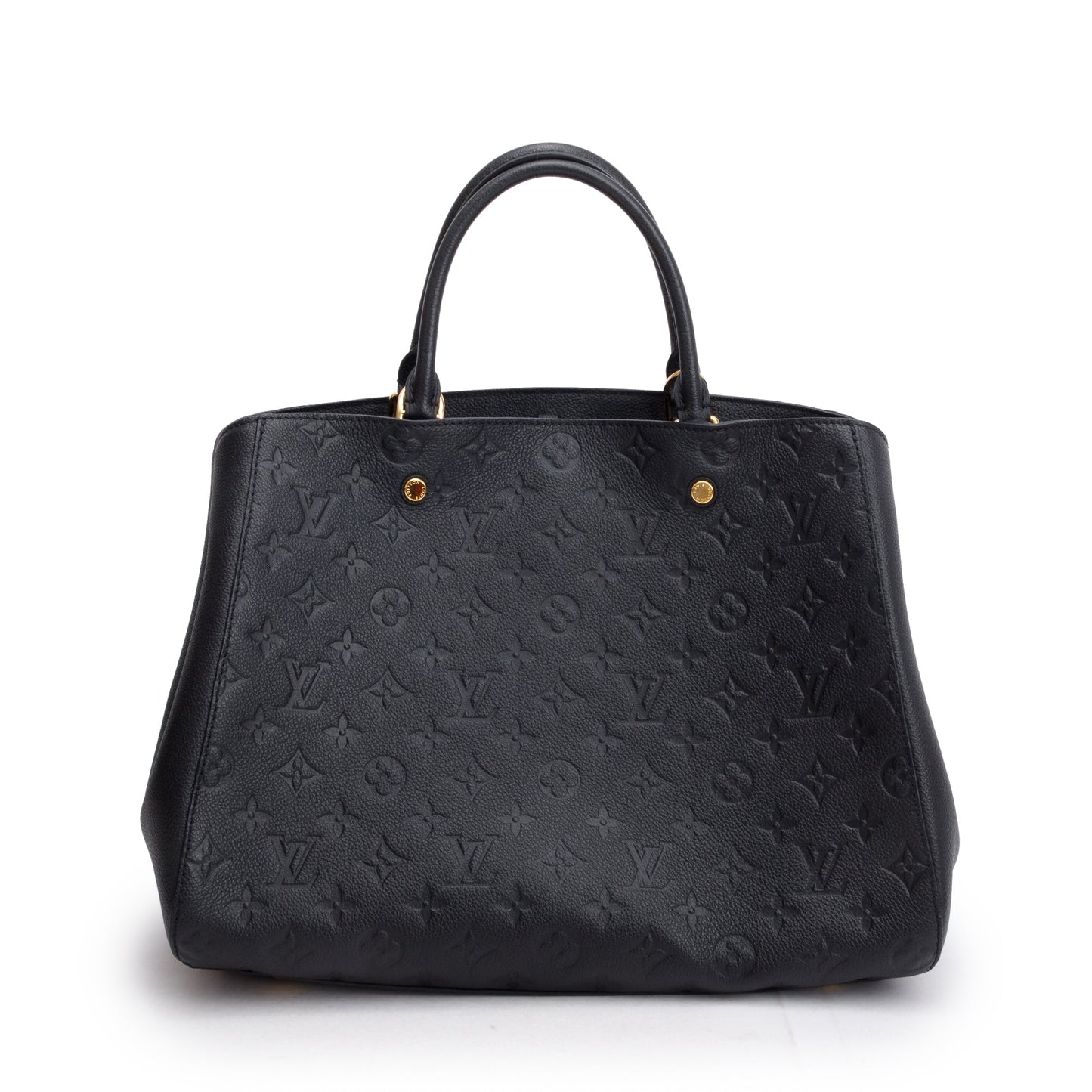 Louis Vuitton Black Monogram Empreinte Leather Montaigne GM