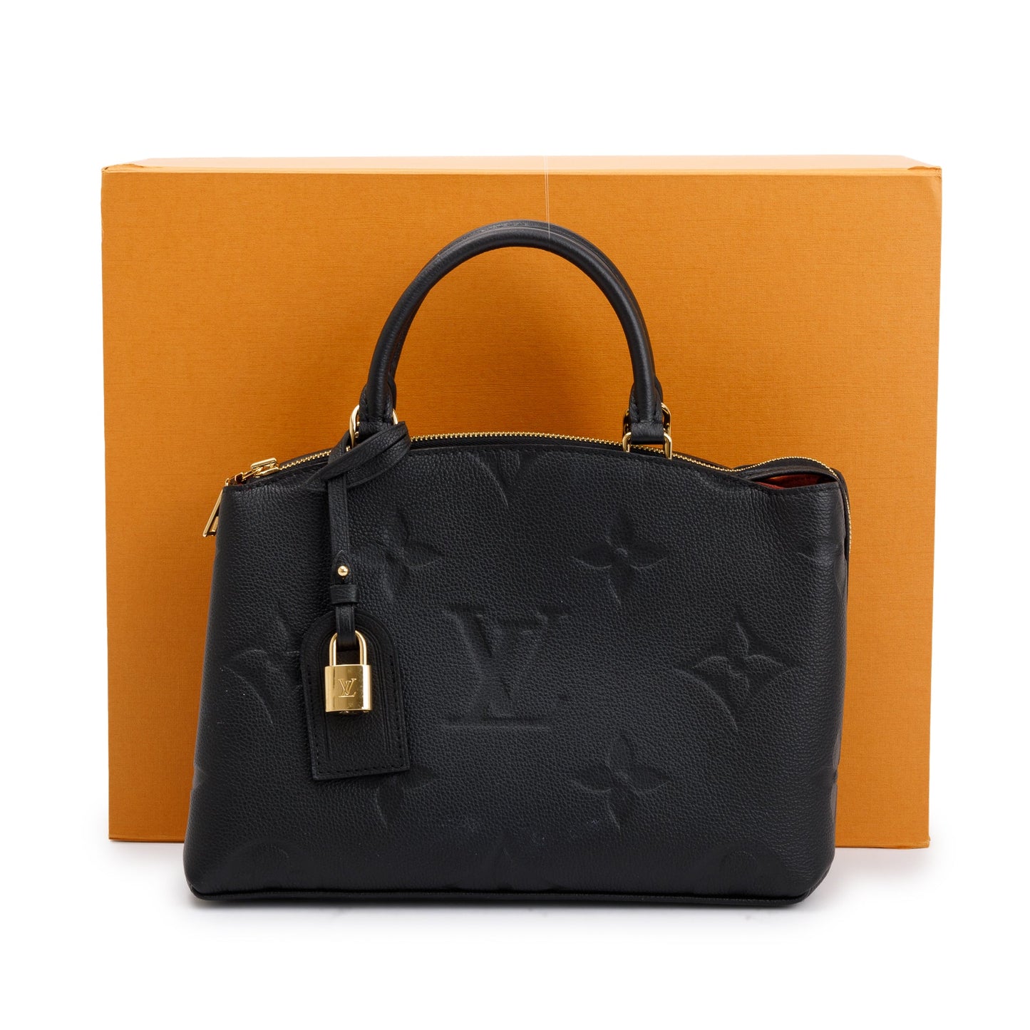 Louis Vuitton Black Monogram Empreinte Leather Petit Palais