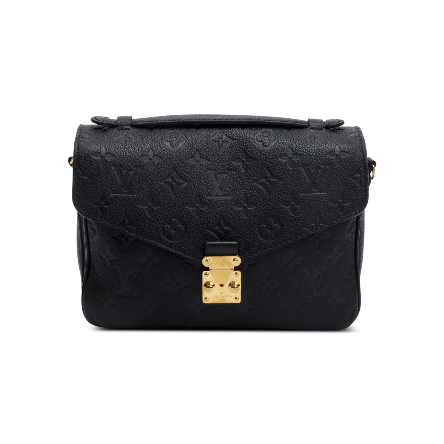 Louis Vuitton Black Monogram Empreinte Leather Pochette Metis