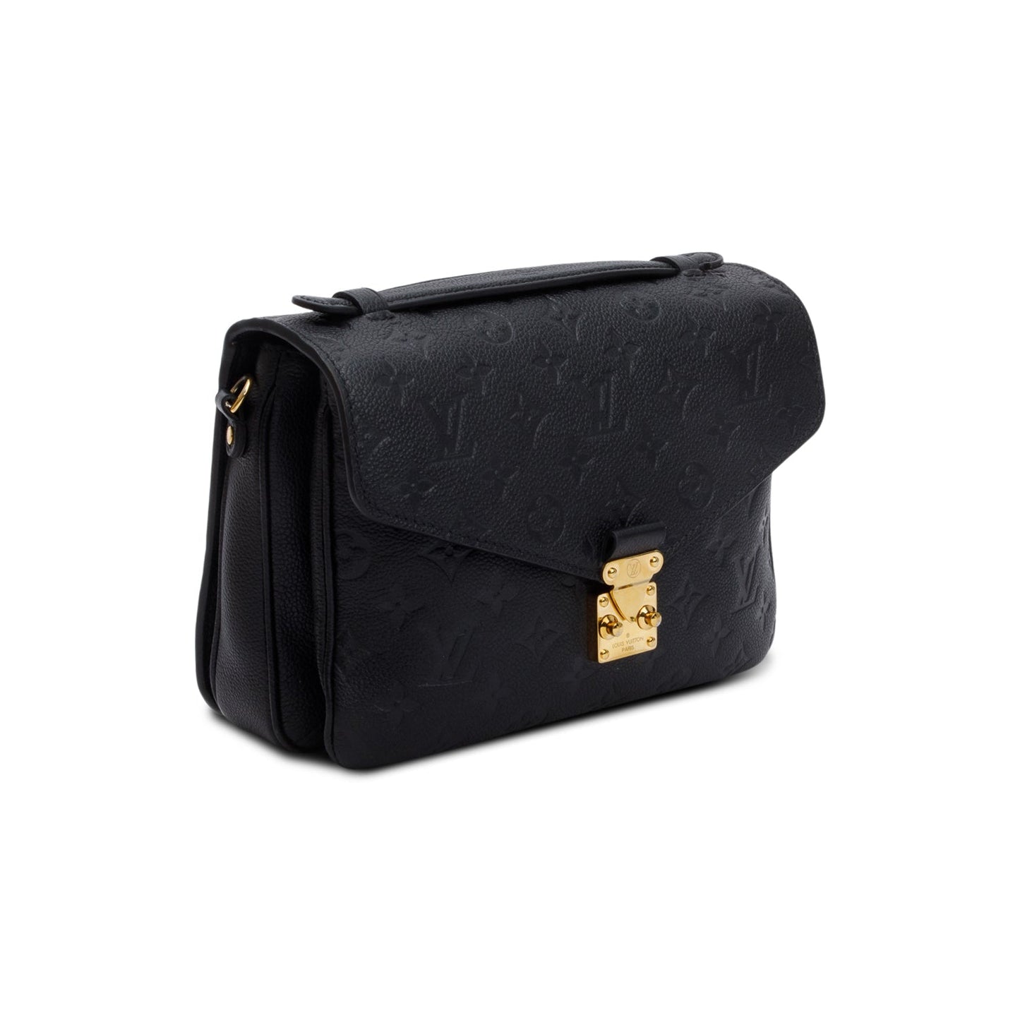 Louis Vuitton Black Monogram Empreinte Leather Pochette Metis