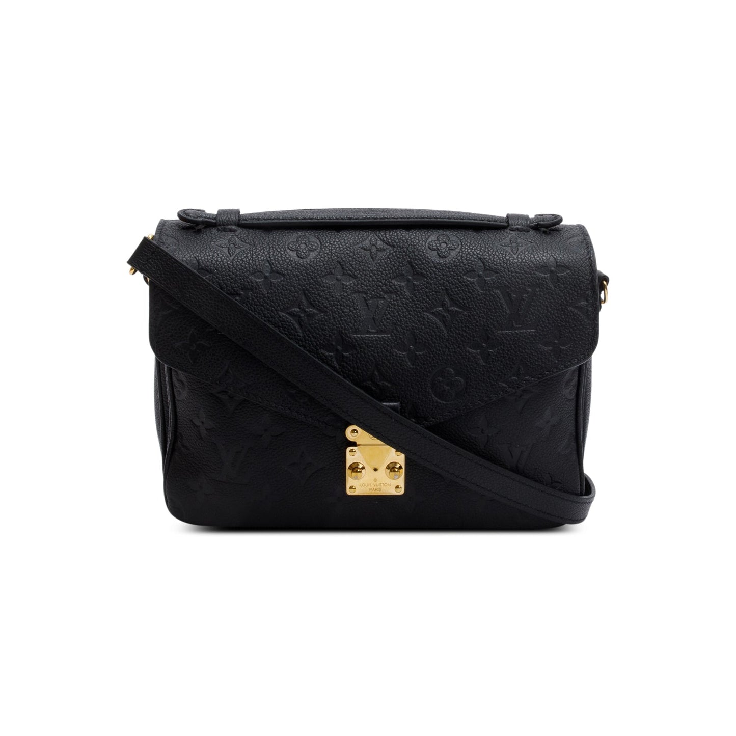 Louis Vuitton Black Monogram Empreinte Leather Pochette Metis