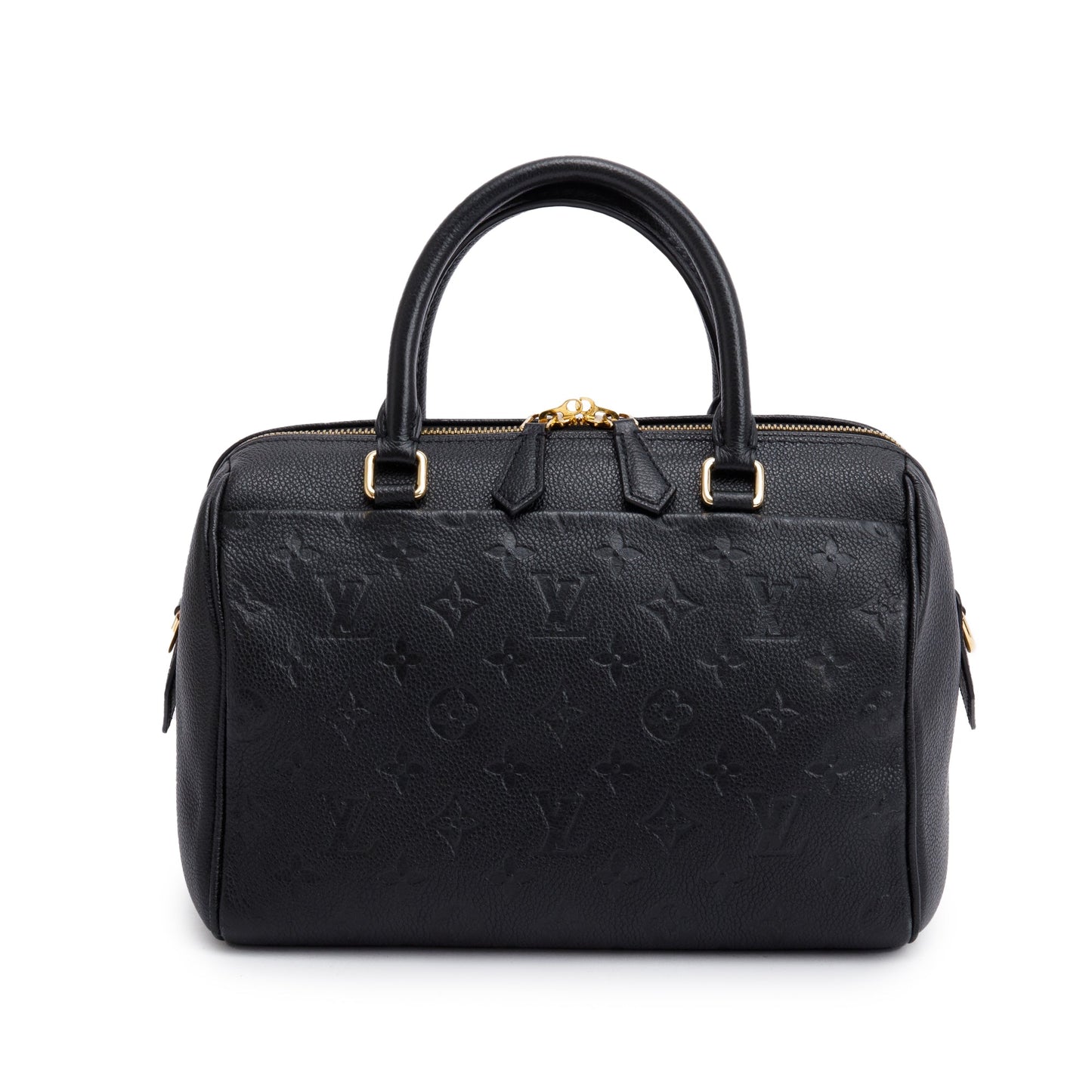 Louis Vuitton Black Monogram Empreinte Leather Speedy Bandouliere 25 NM