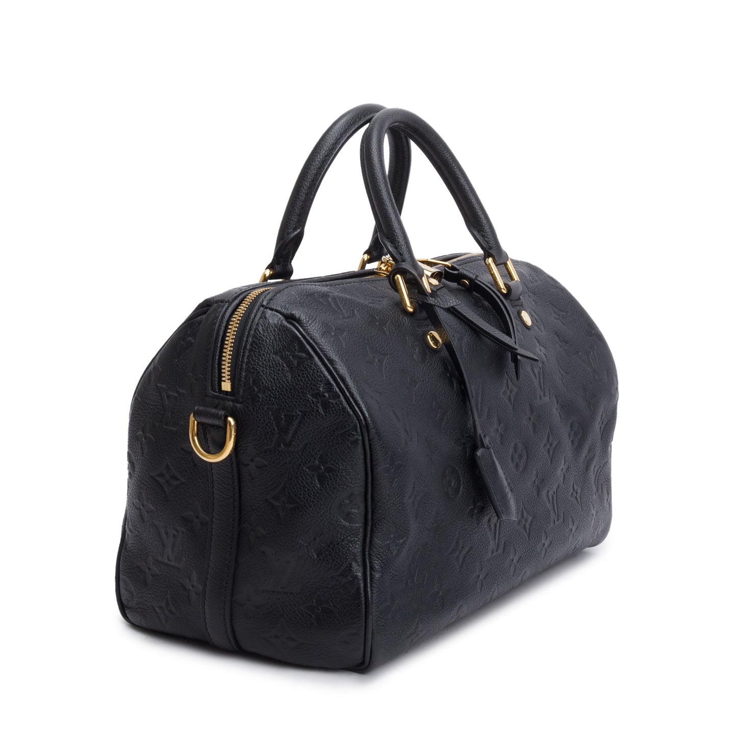 Louis Vuitton Black Monogram Empreinte Leather Speedy Bandouliere 30