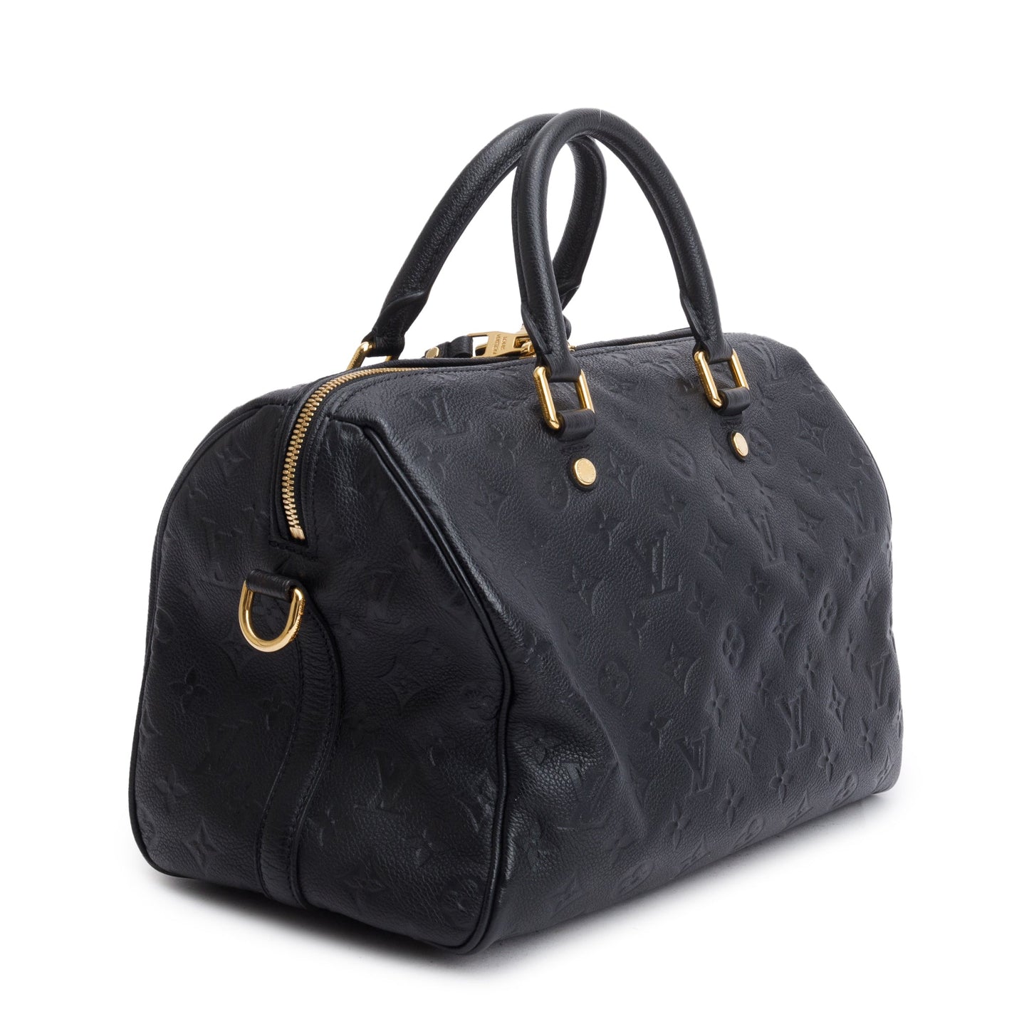 Louis Vuitton Black Monogram Empreinte Leather Speedy Bandouliere 30