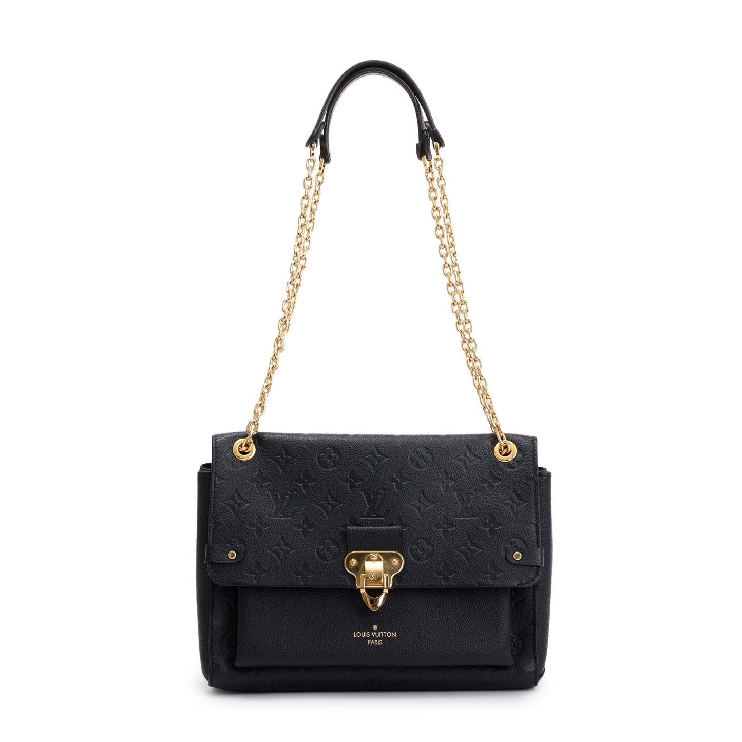 Louis Vuitton Black Monogram Empreinte Leather Vavin MM